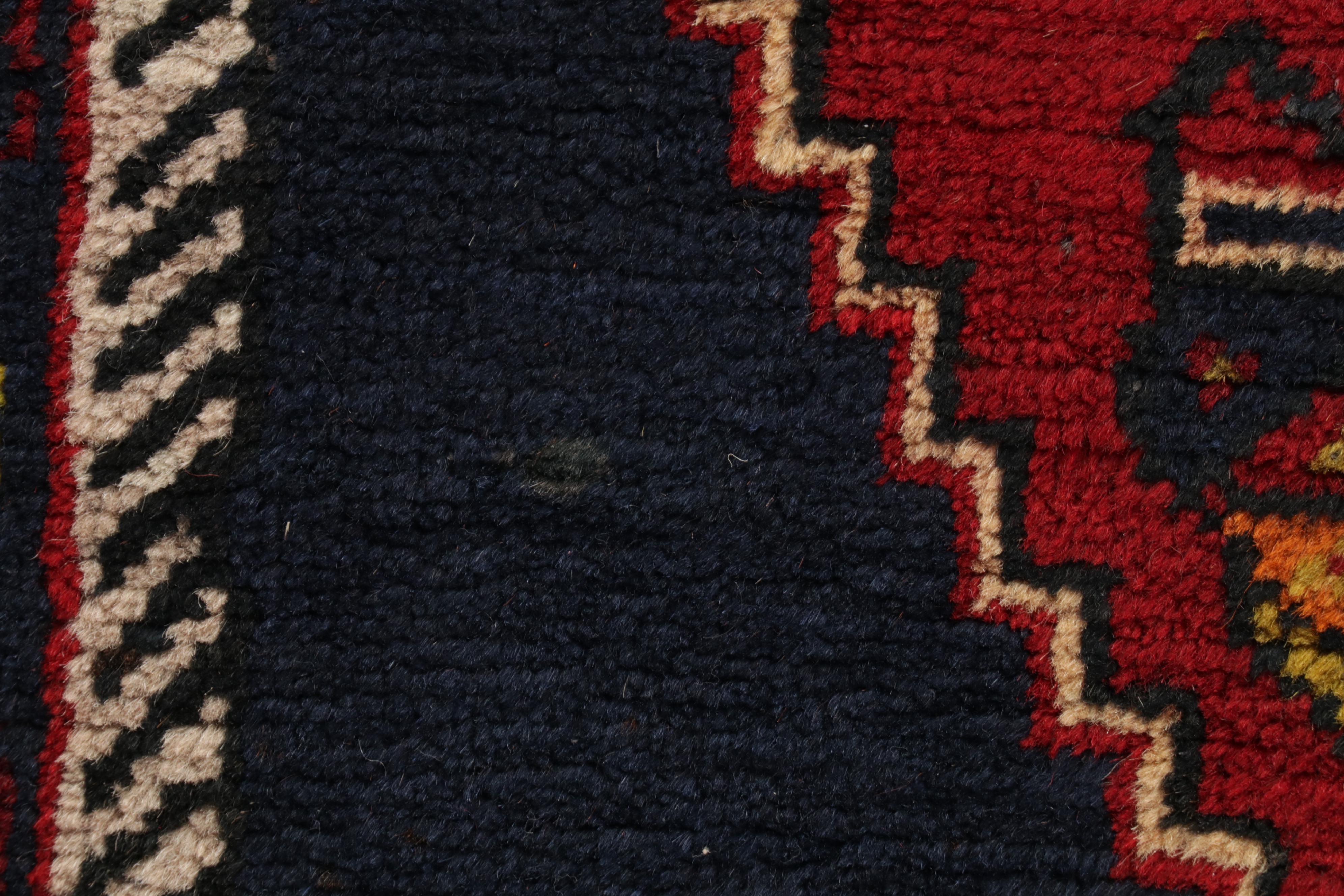 1'8 x 3'11 Hand-Knotted Turkish Dazkırı Village Rug, 1930s