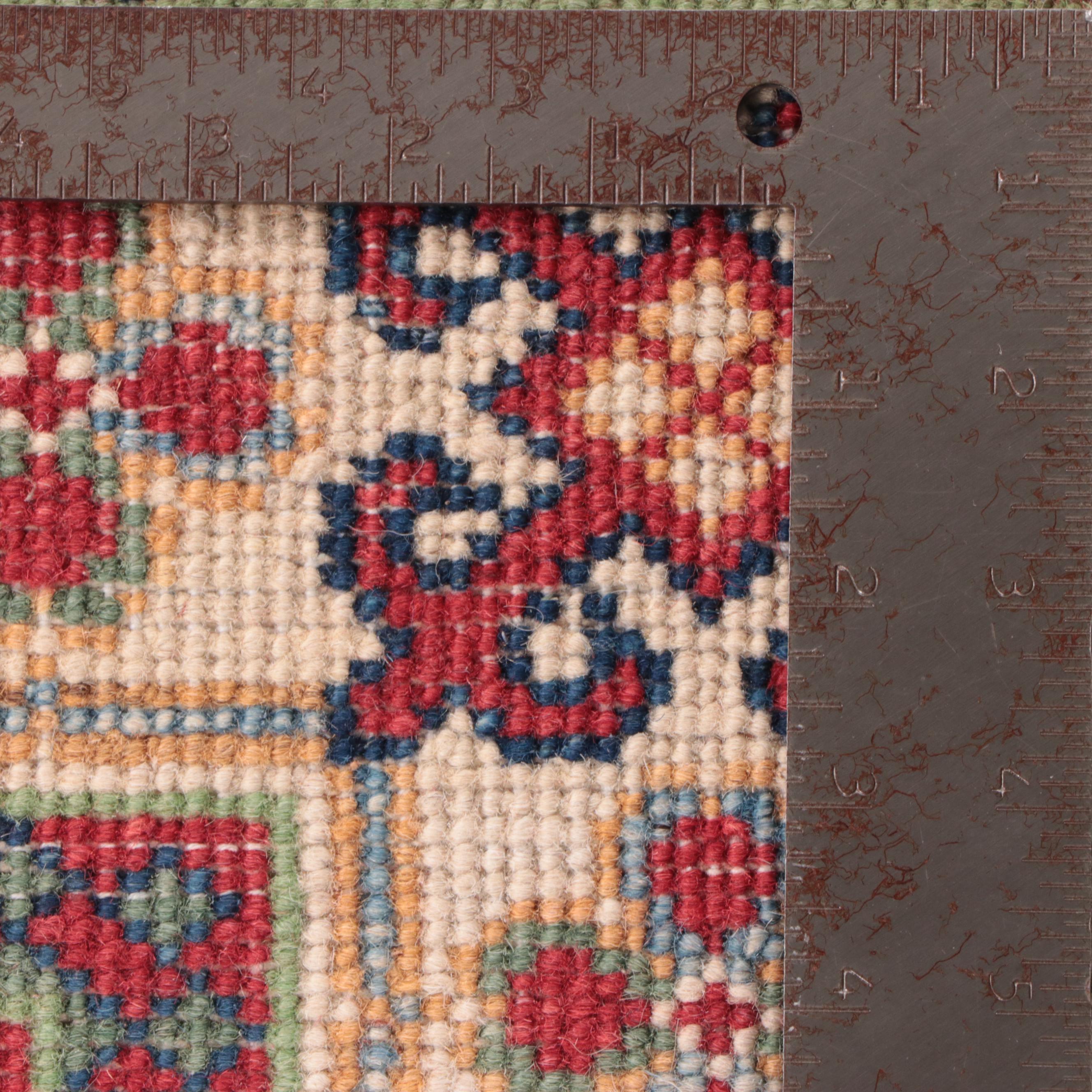 3'5 x 5' Hand-Knotted Pakistani Kazak Style Area Rug