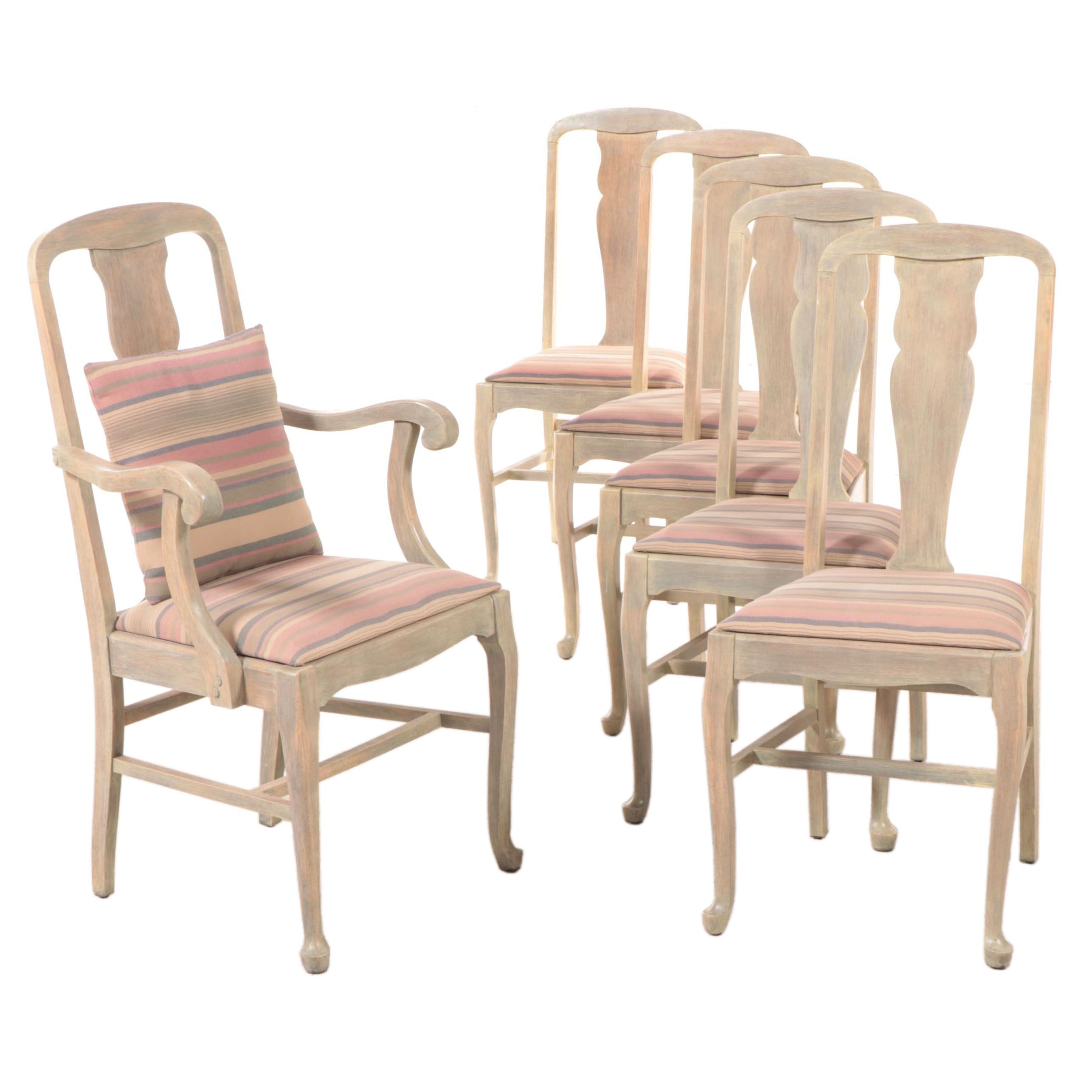 Six Hickory Chair Manufacturing Co. Colonial Revival Painted Dining Chairs