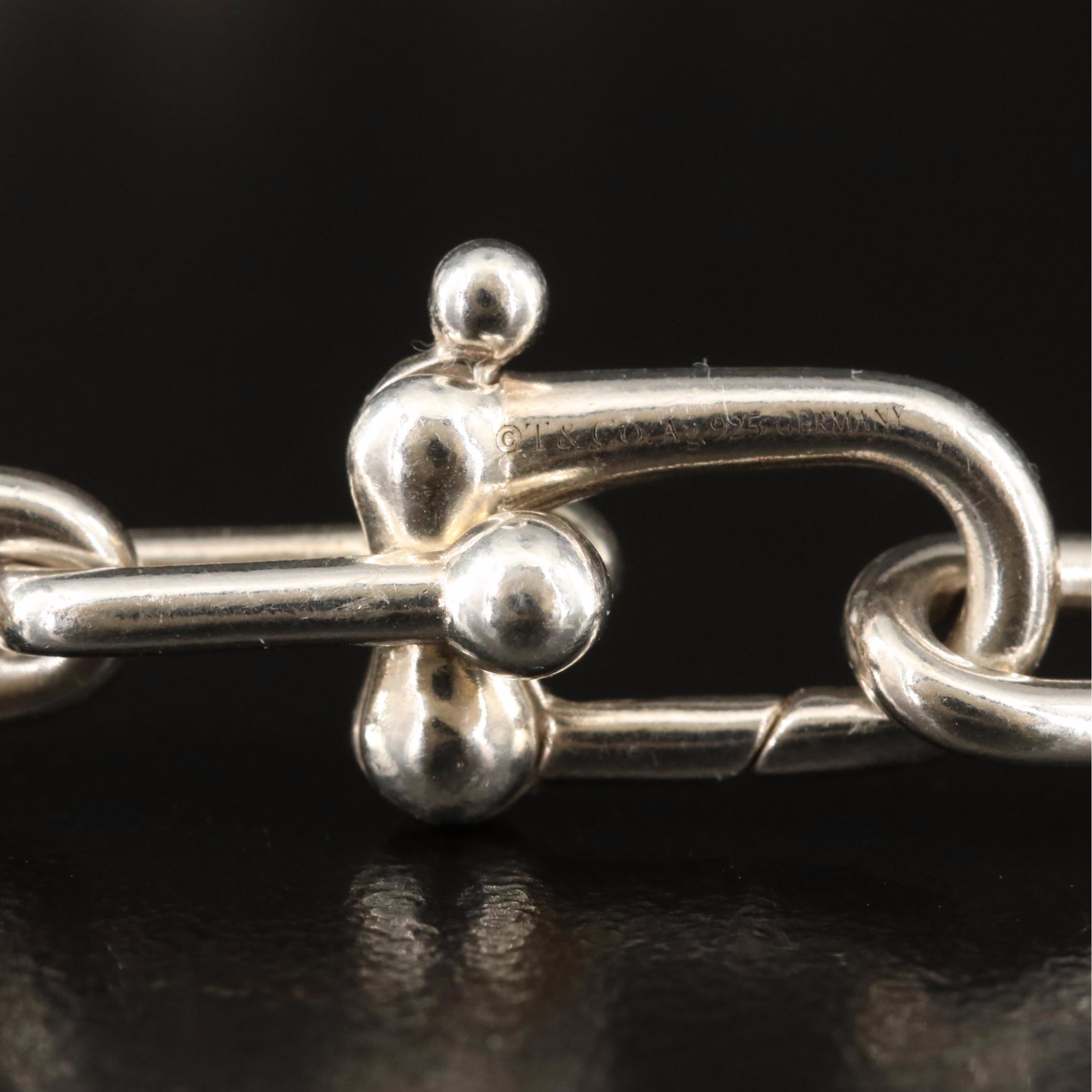 Tiffany & Co. "Hardware" Ball Sterling Wrap Necklace with Lock Charm