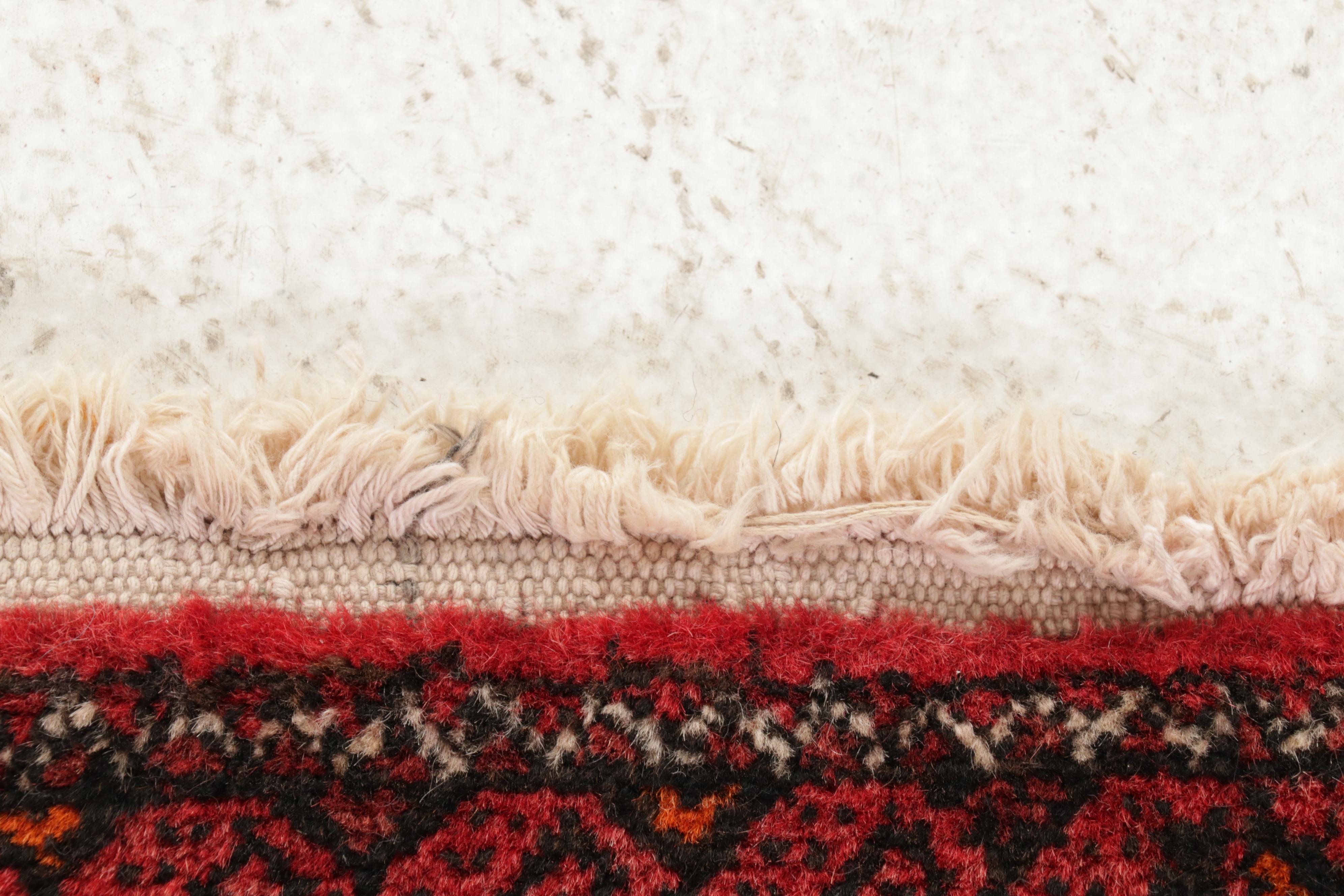 1'8 x 3' Hand-Knotted Persian Baluch Rug, 1920s