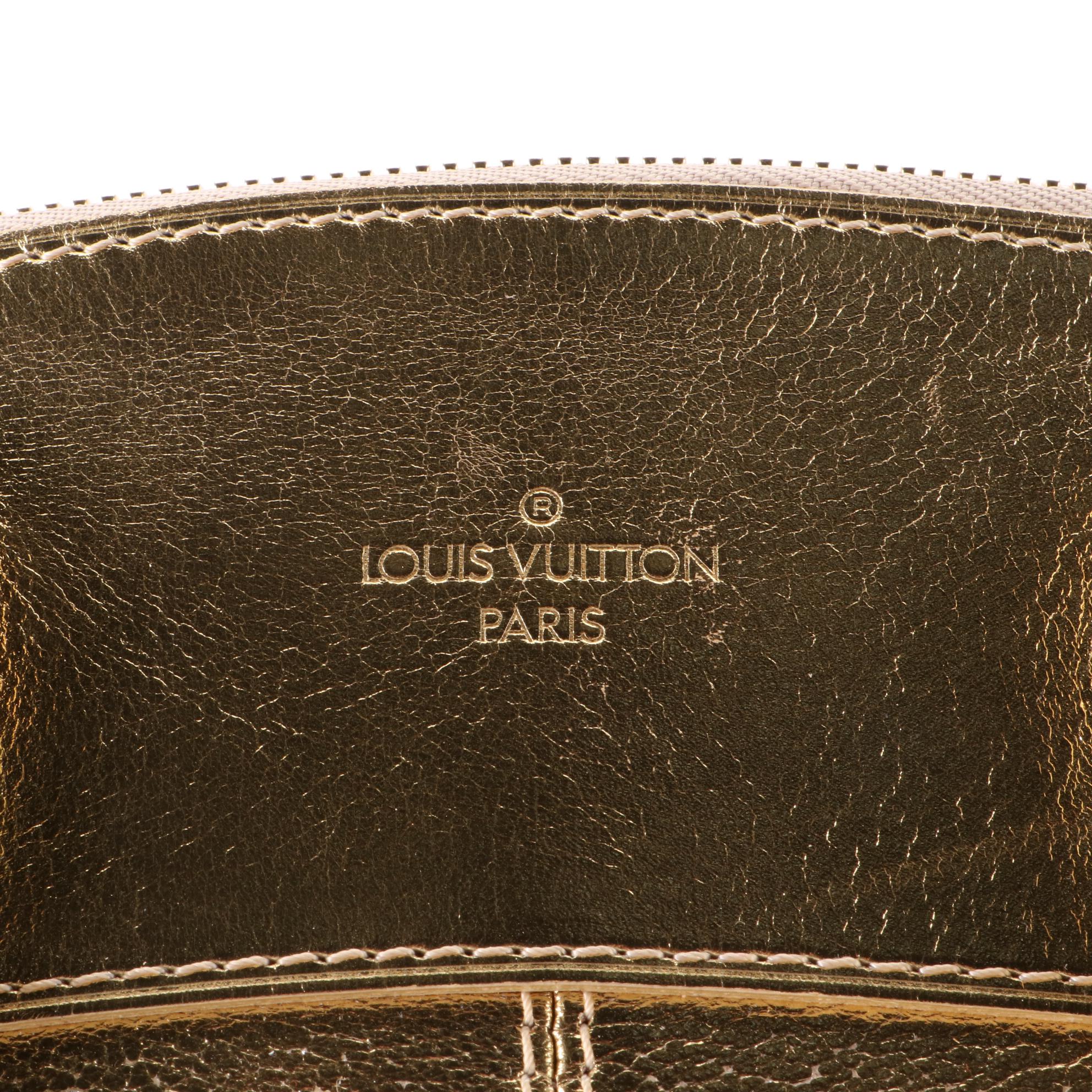 Louis Vuitton Lockit Bag in Gold Metallic Suhali Leather