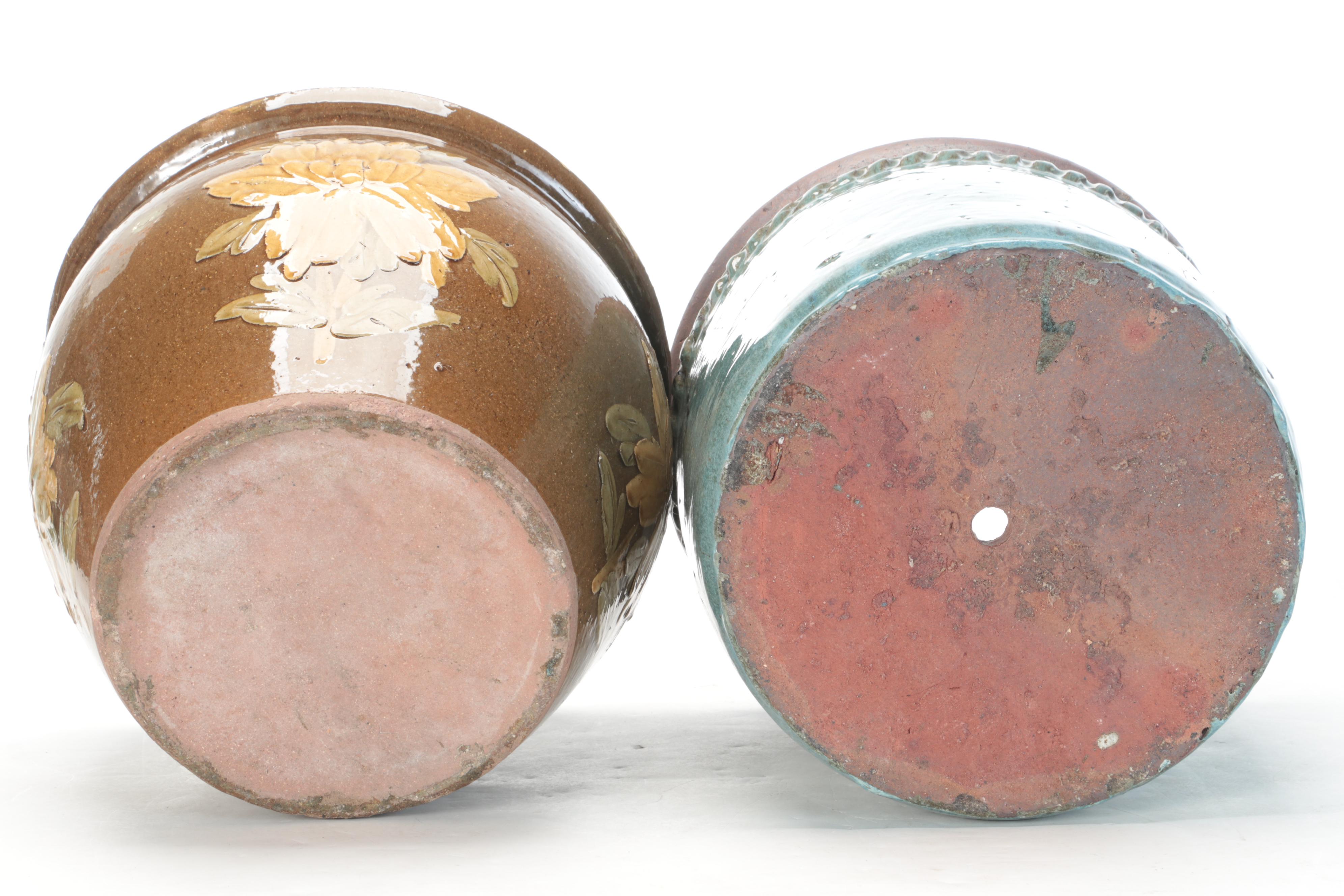 Chinese Shiwan Style and Other Earthenware Planters