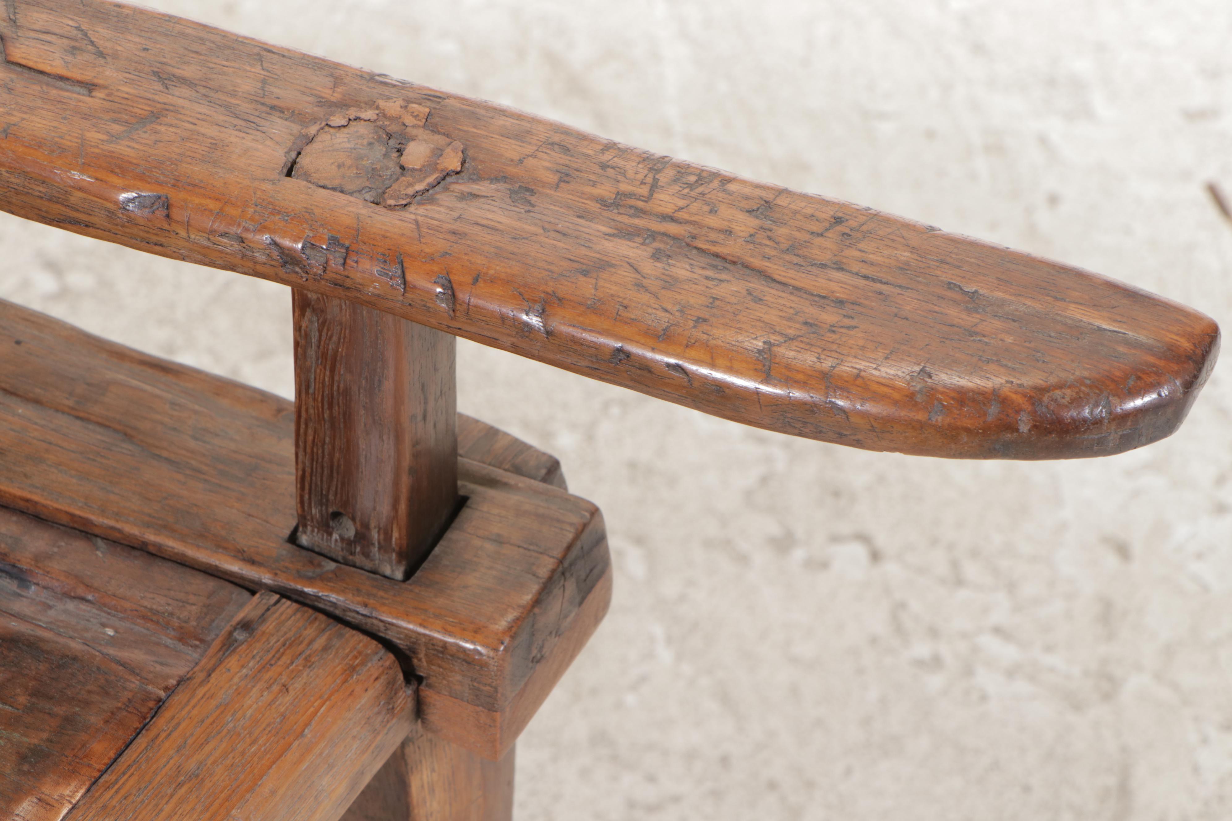 Indonesian Teak Planter's Chair, Mid-20th Century
