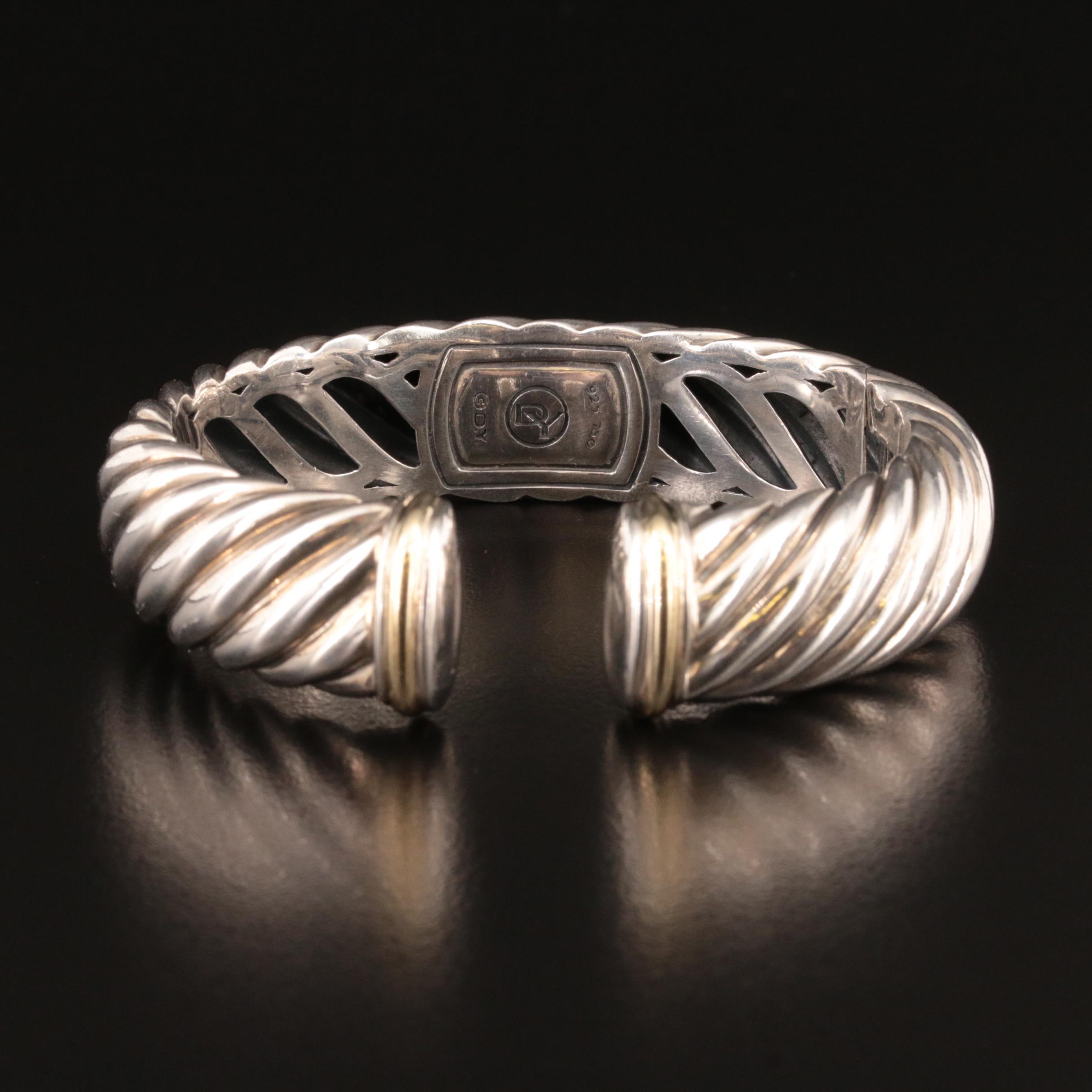 David Yurman Sterling Sculpted Cable Bracelet