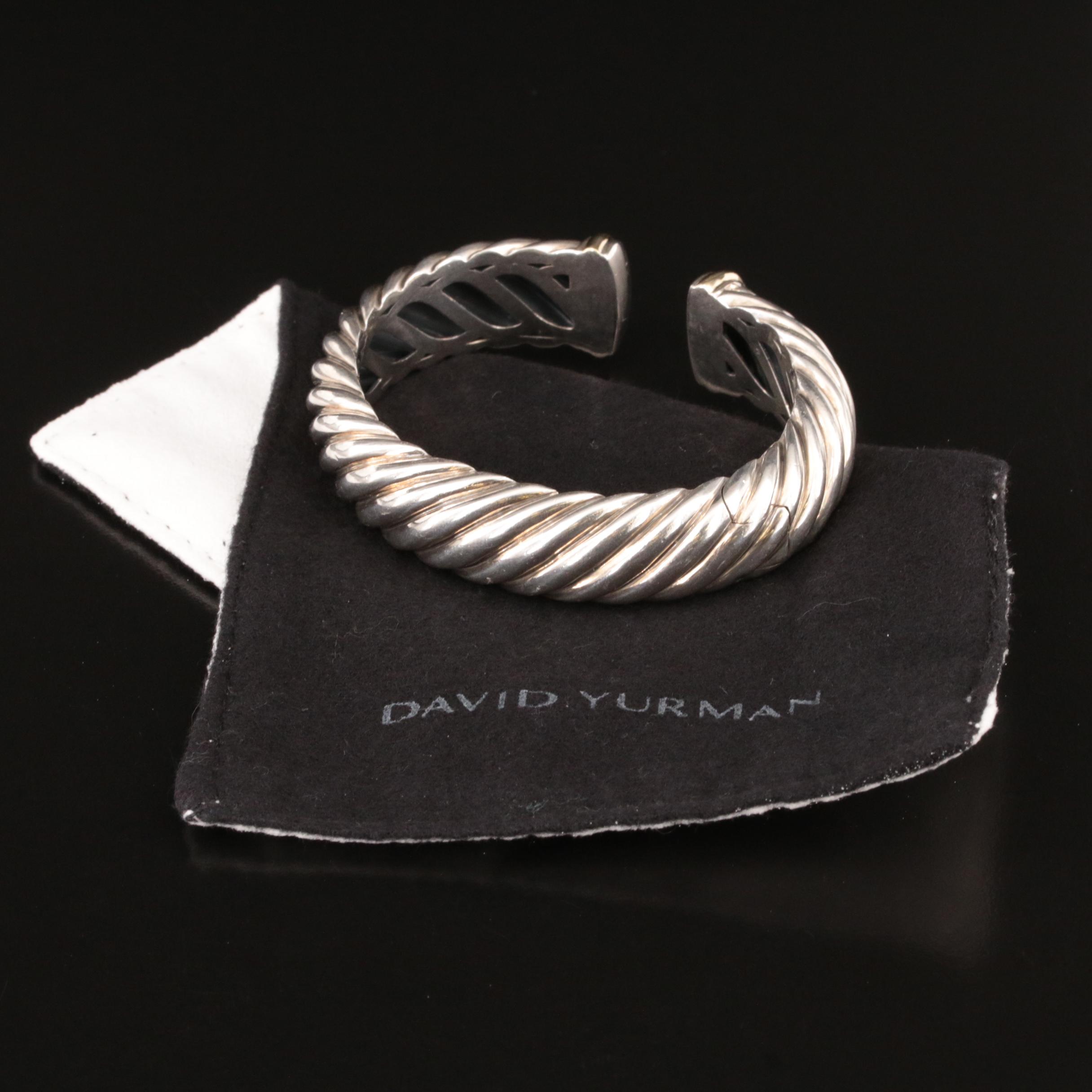 David Yurman Sterling Sculpted Cable Bracelet