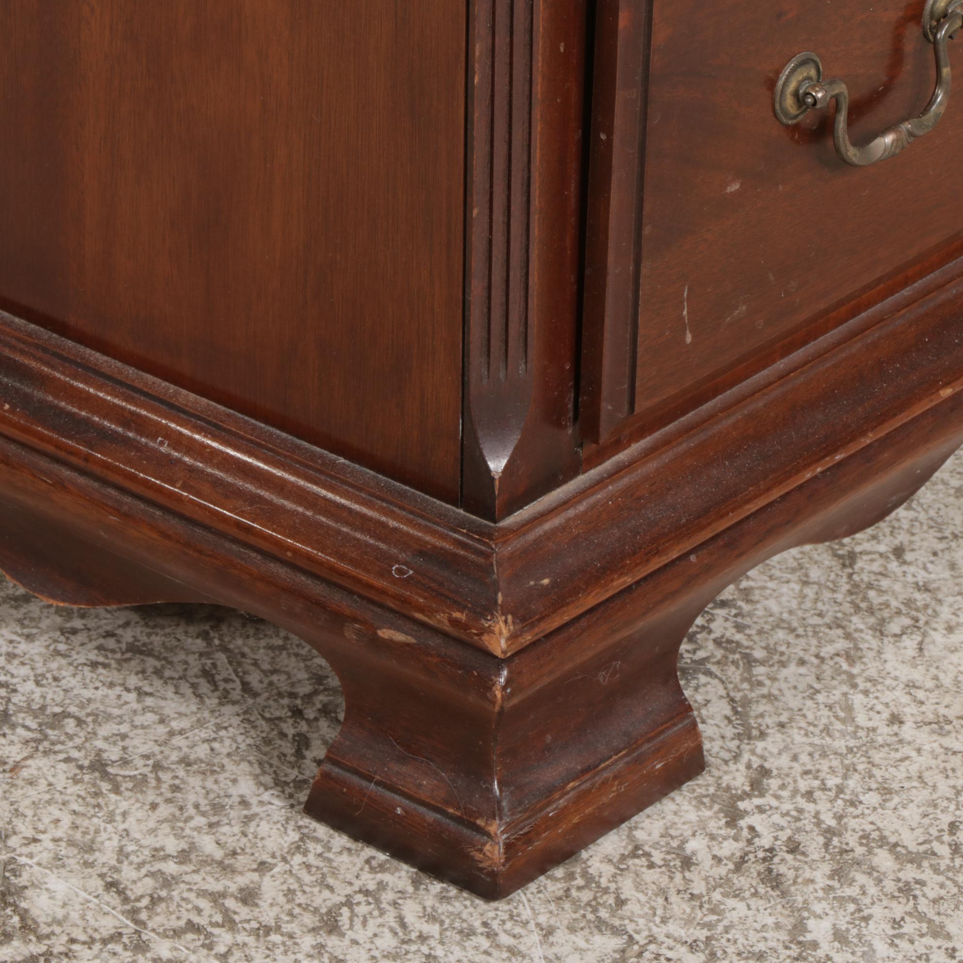 Kincaid Chippendale Style Cherry Chest of Drawers, Late 20th Century