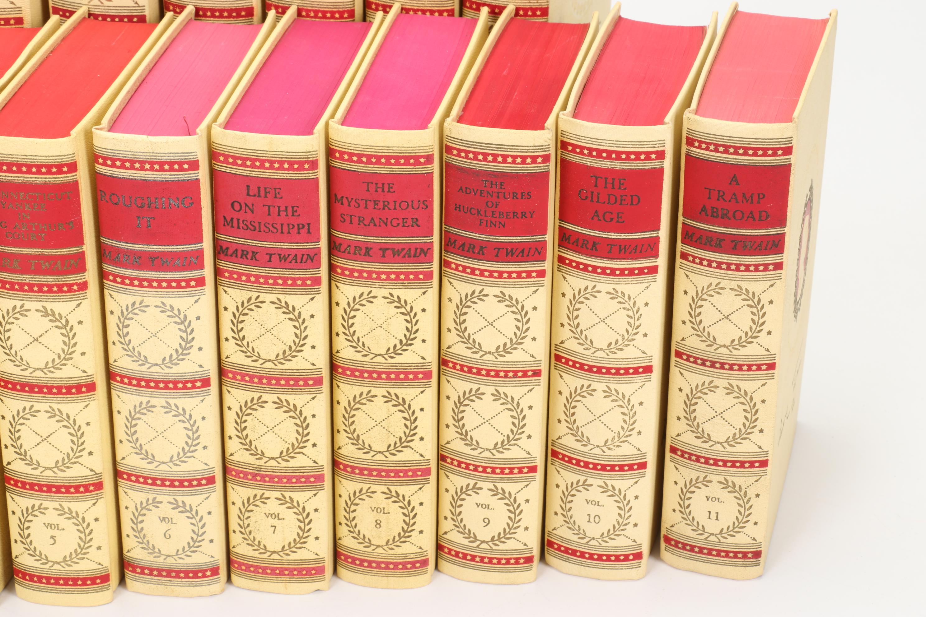 American Artists Edition "The Complete Works of Mark Twain" Partial Set, 1937–39