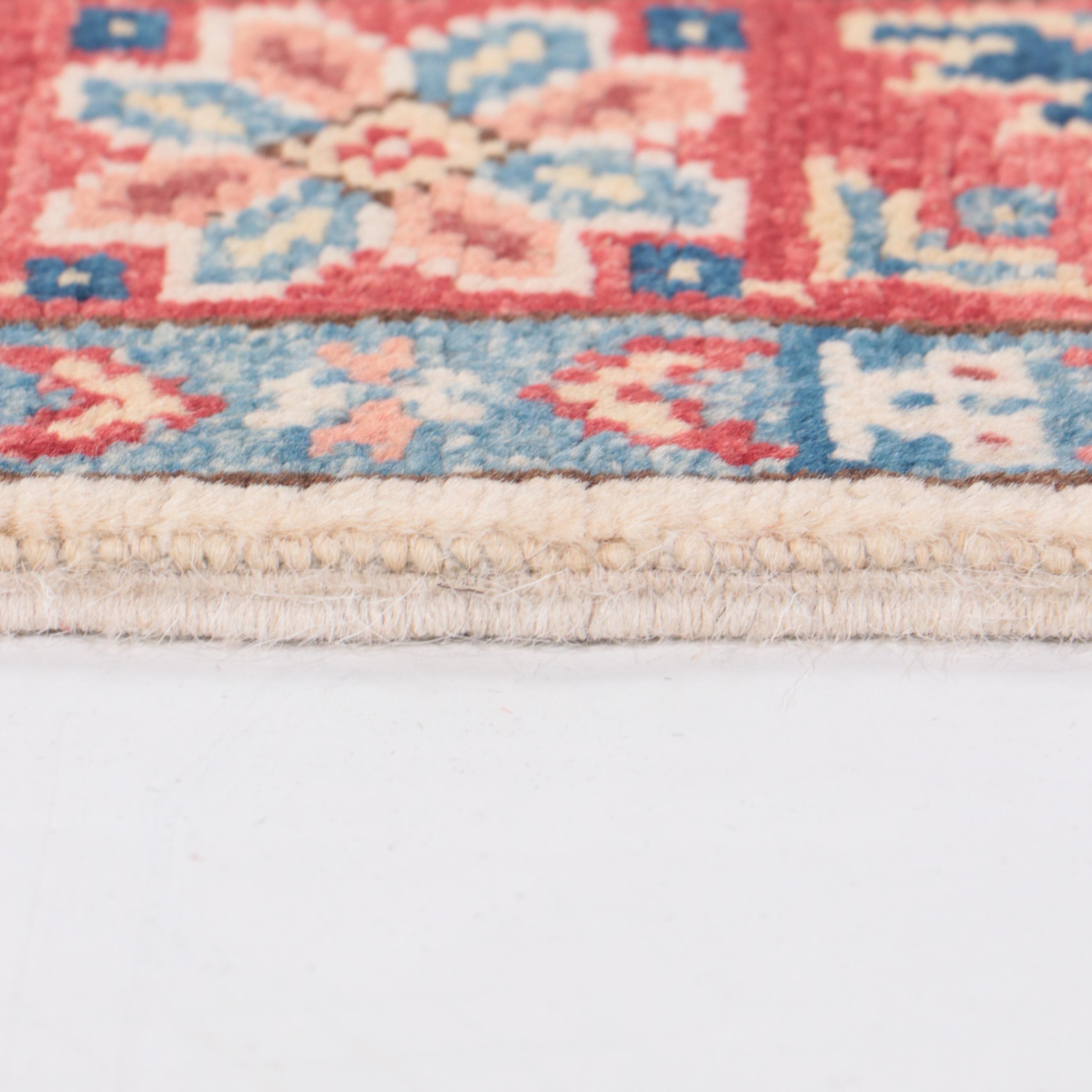 2'8 x 9'11 Hand-Knotted Pakistani Kazak-Style Carpet Runner