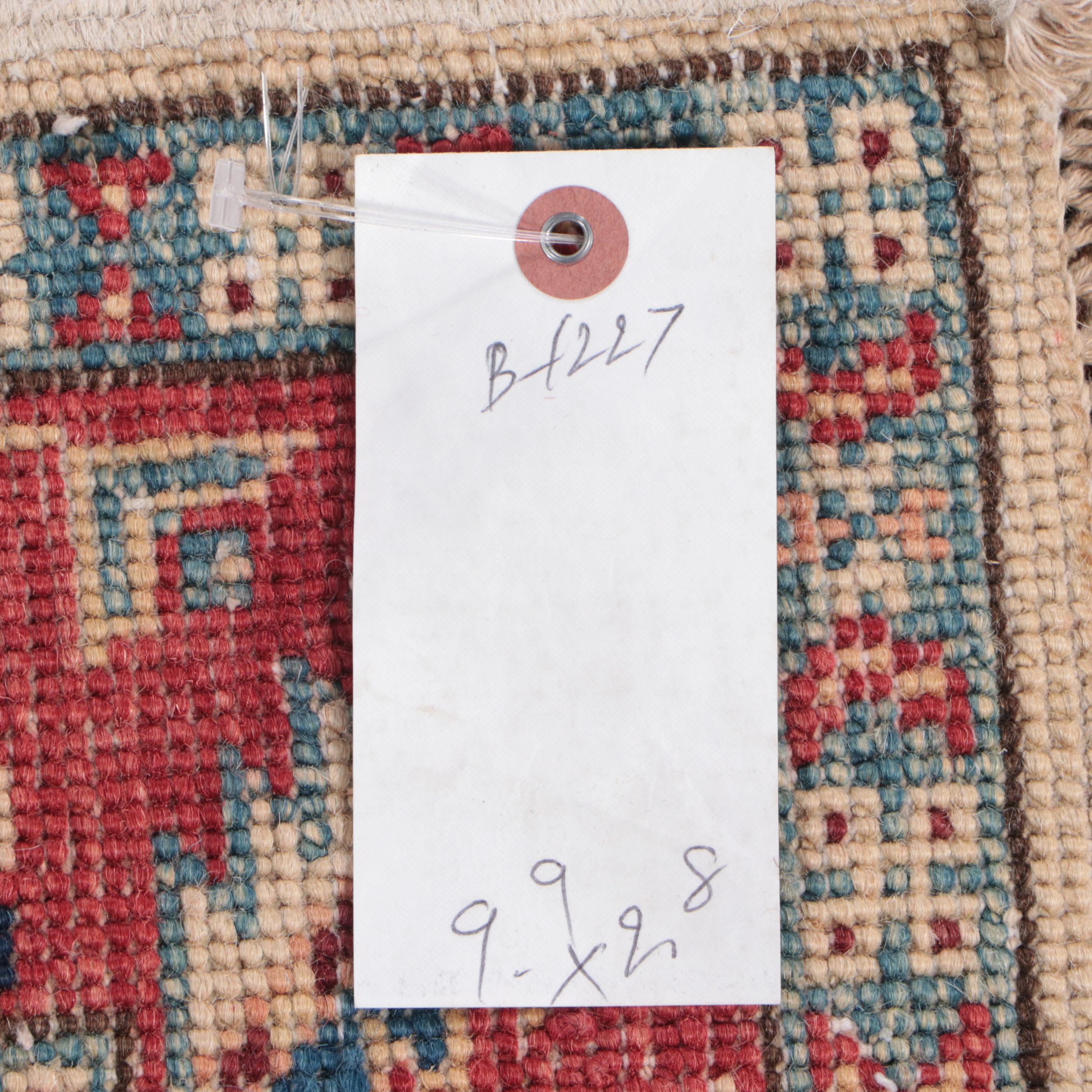 2'8 x 9'11 Hand-Knotted Pakistani Kazak-Style Carpet Runner