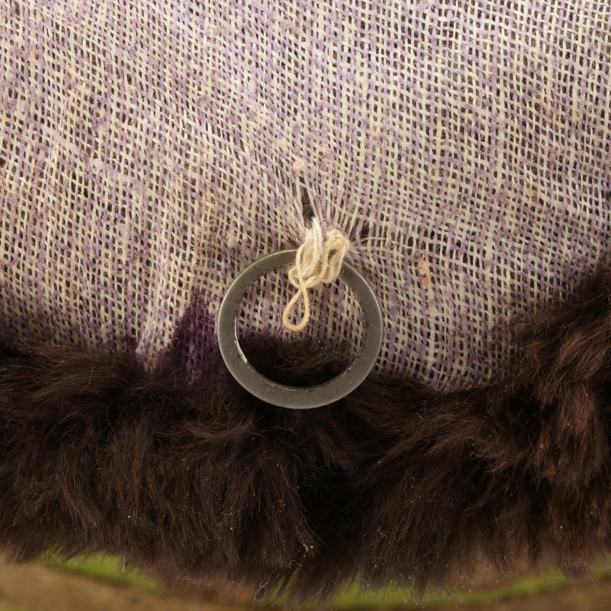 Tibetan Brocade Xamo Gyaise Hat with Yak Fur Trim