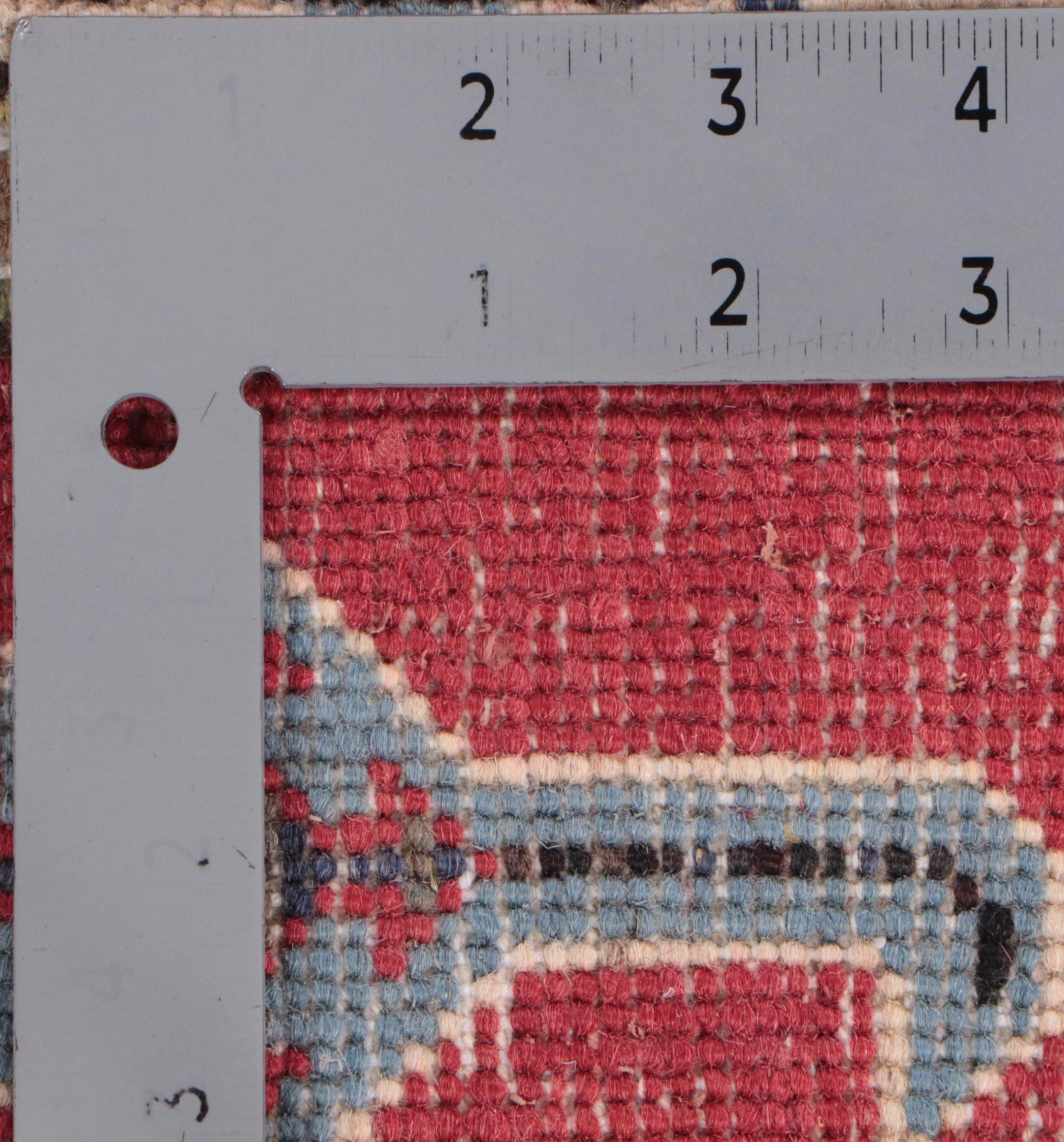 2'6 x 3'11 Hand-Knotted Pakistani Kazak-Style Accent Rug