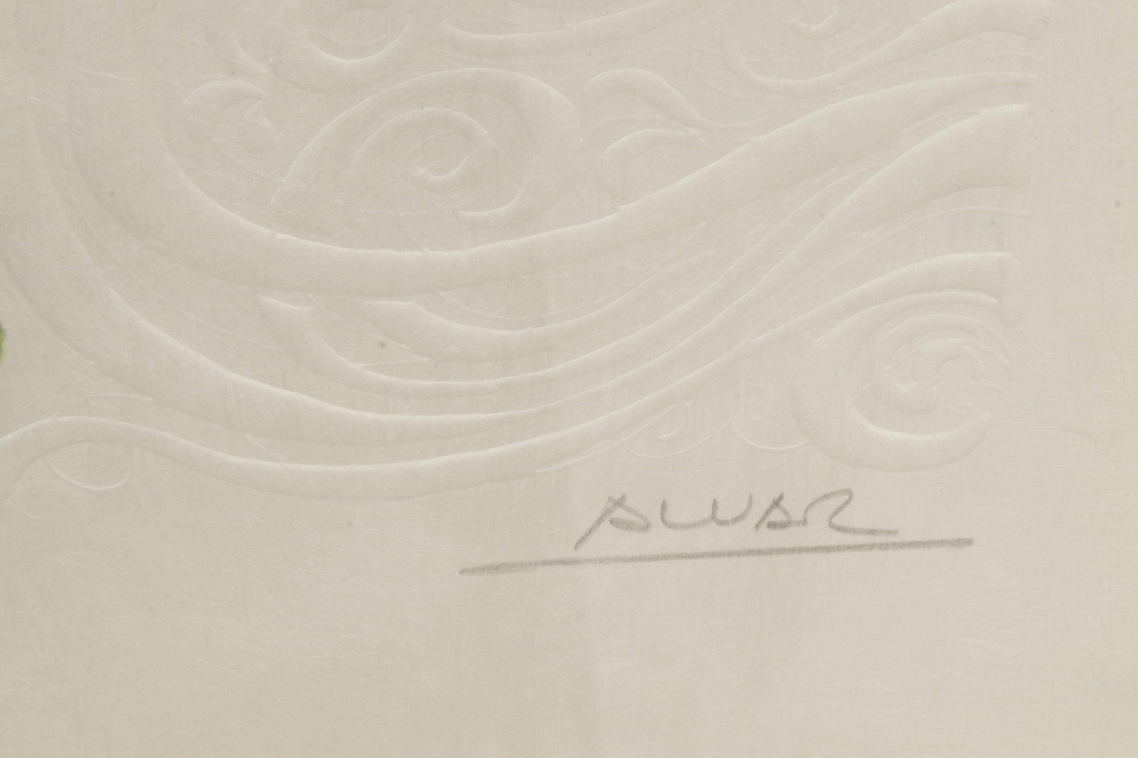 Àlvar Suñol "Suite Biblique II" Series Embossed Lithograph "The Exodus," 1990