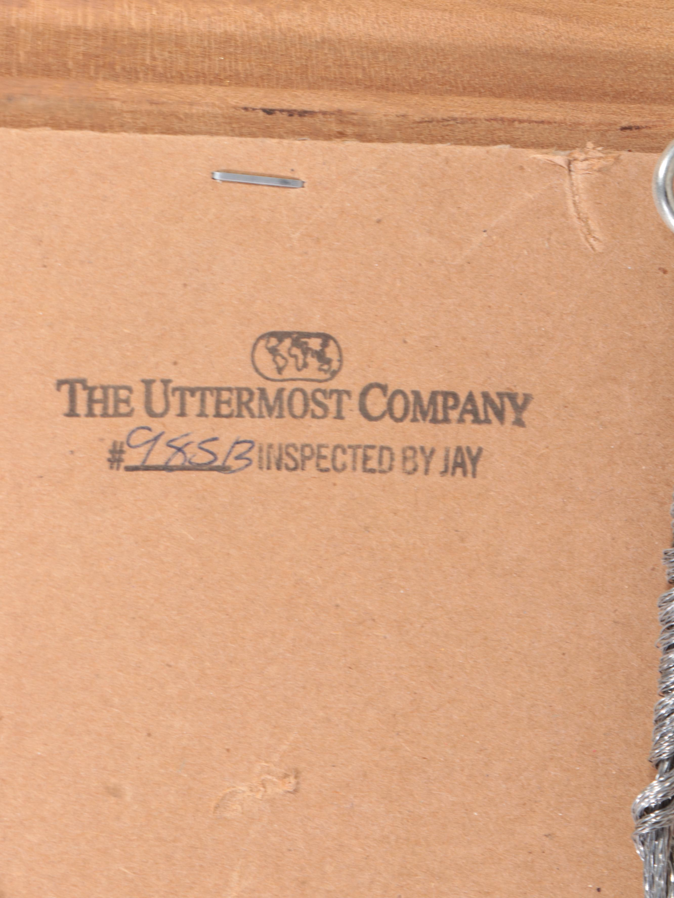 The Uttermost Company Giltwood and Beveled Glass Mirror