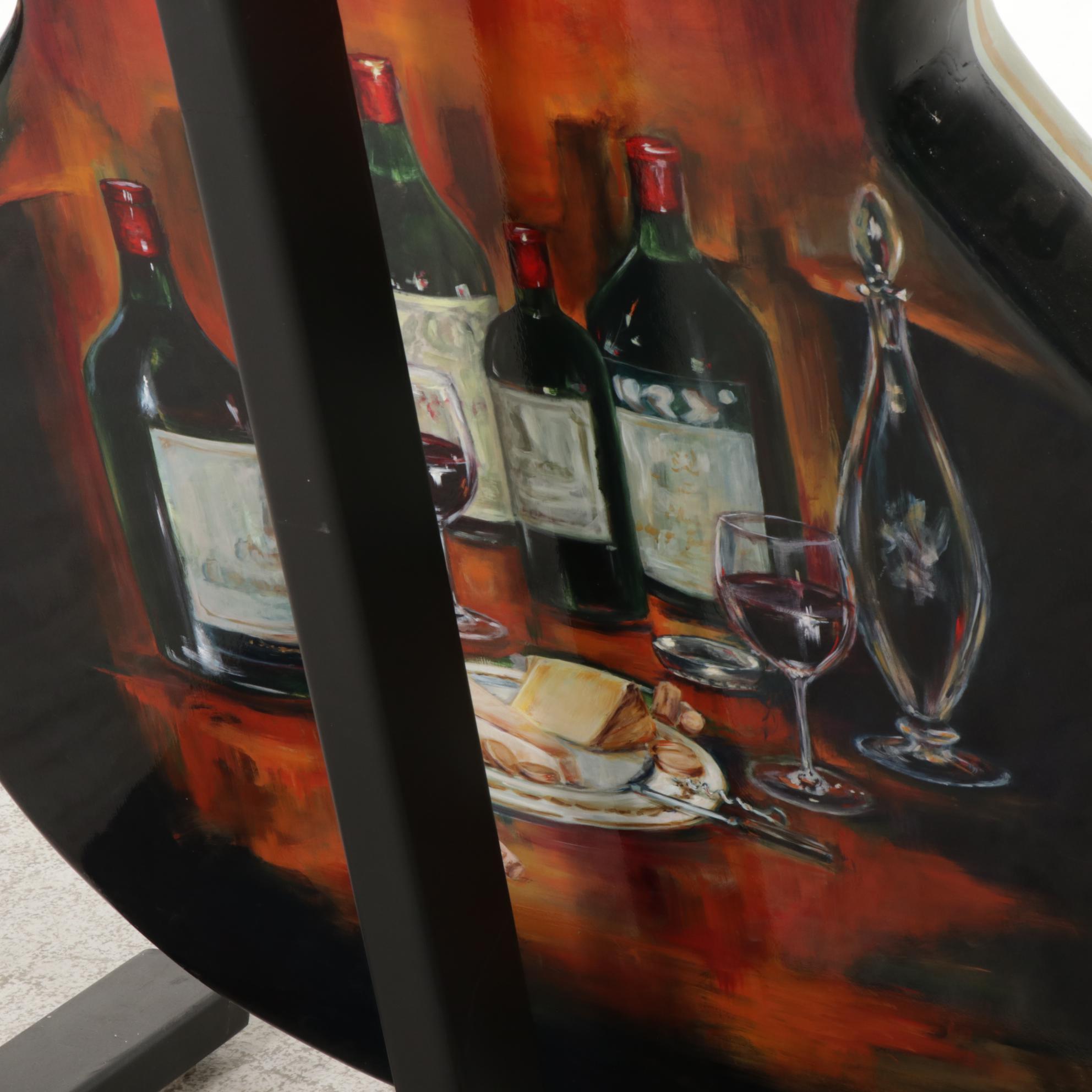 Gibson Guitar Large-Scale Painted Fiberglass Sculpture and Stand