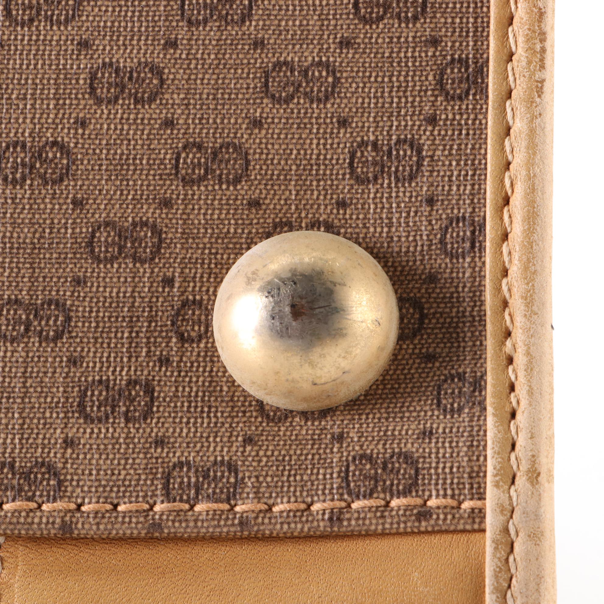 Gucci Web Travel Bag in Micro GG Canvas and Leather