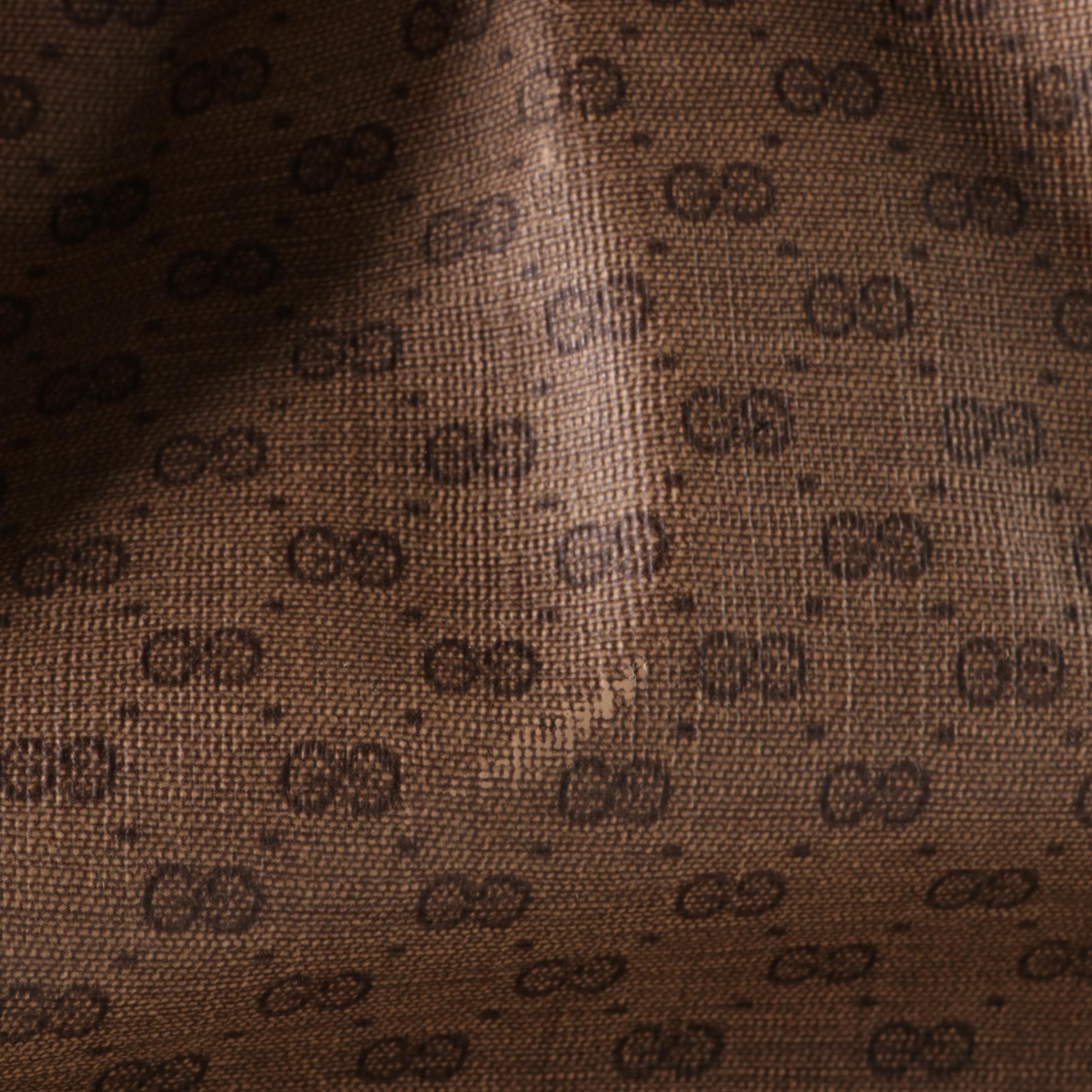 Gucci Web Travel Bag in Micro GG Canvas and Leather