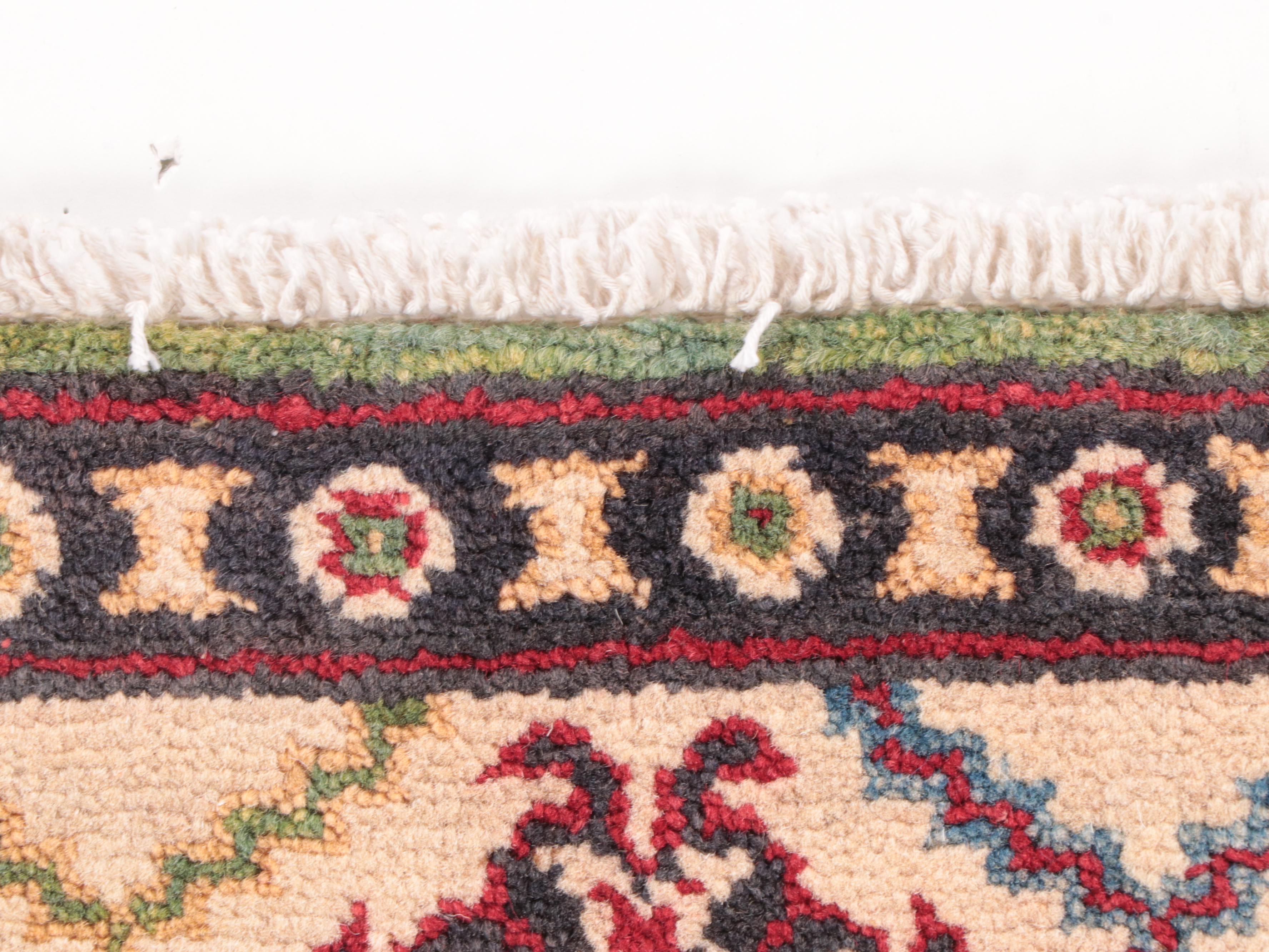 4' x 6' Hand-Knotted Pakistani Kazak Area Rug