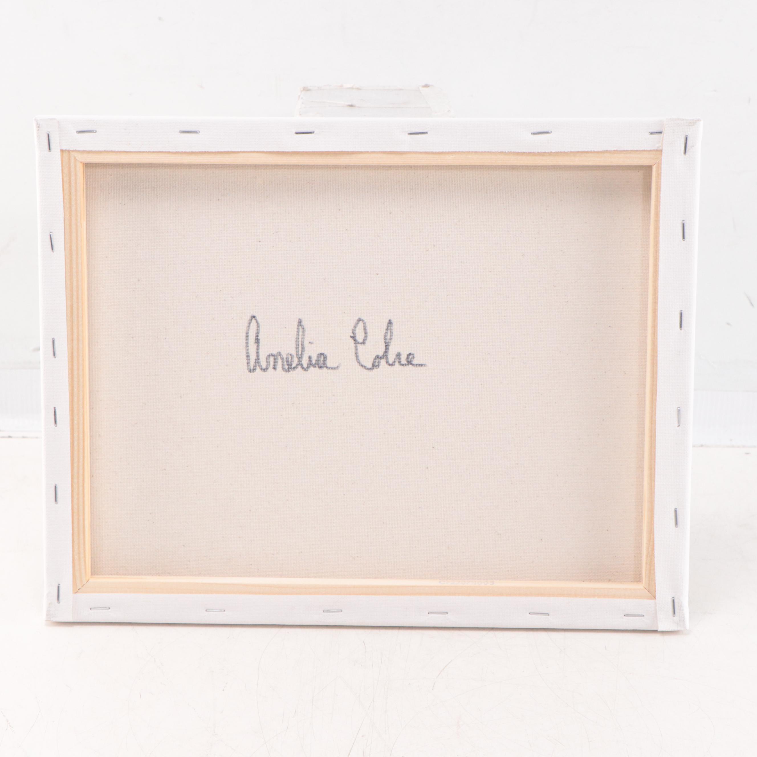 Amelia Colne Floral Acrylic Painting, 21st Century