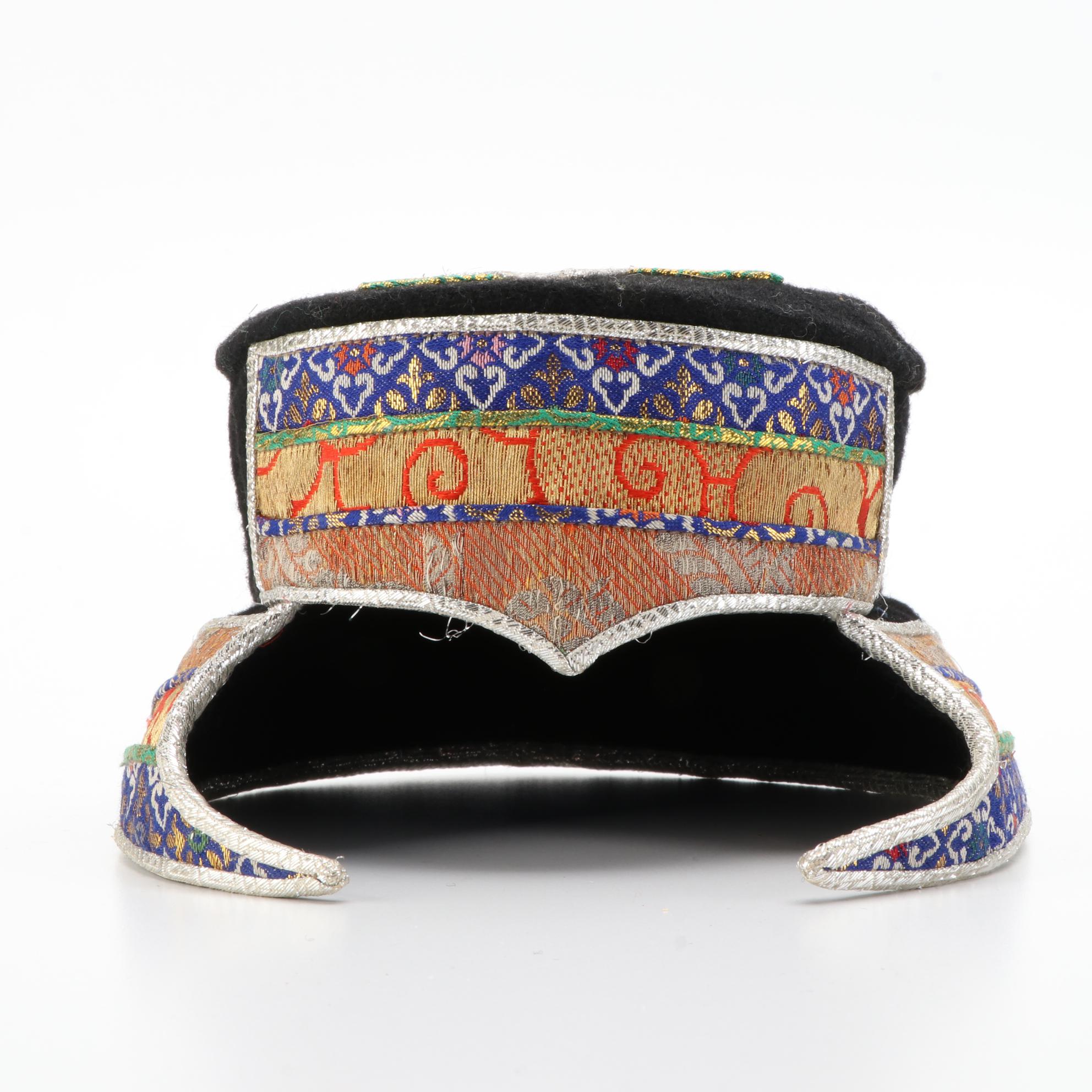 Tibetan Embroidered Cap