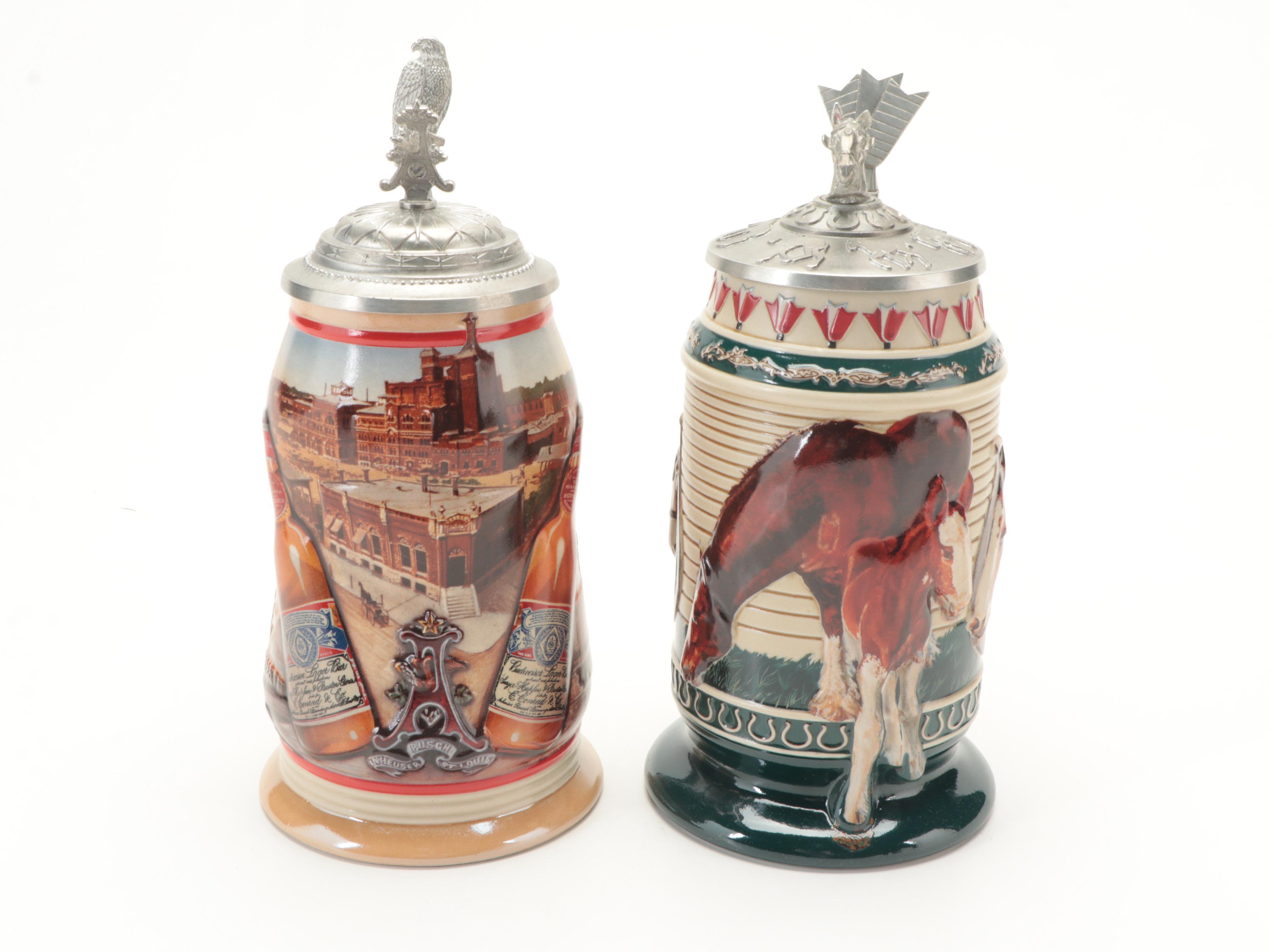 Anheuser-Busch Collector's Club Commemorative Steins and Ornaments
