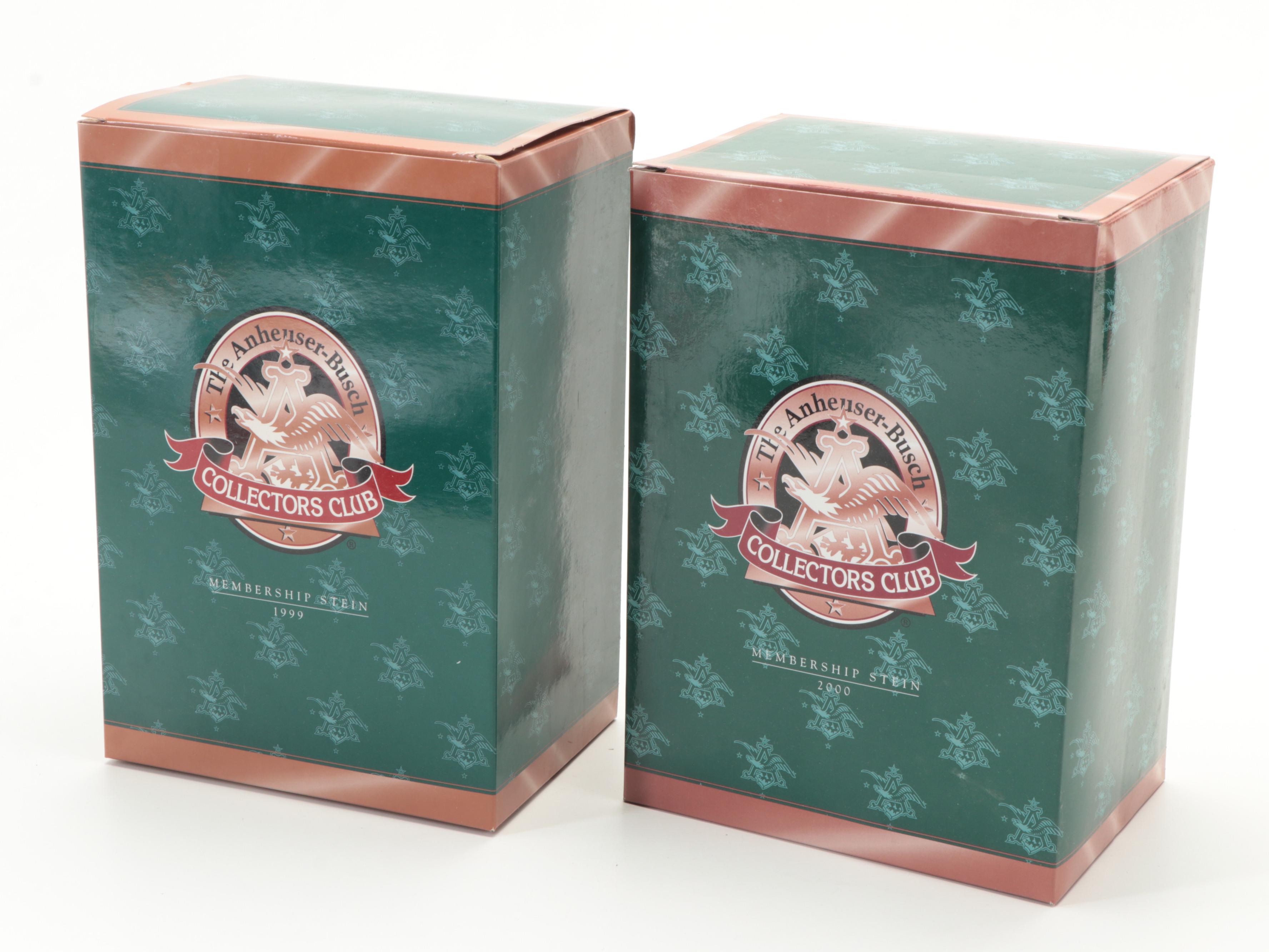 Anheuser-Busch Collector's Club Commemorative Steins and Ornaments