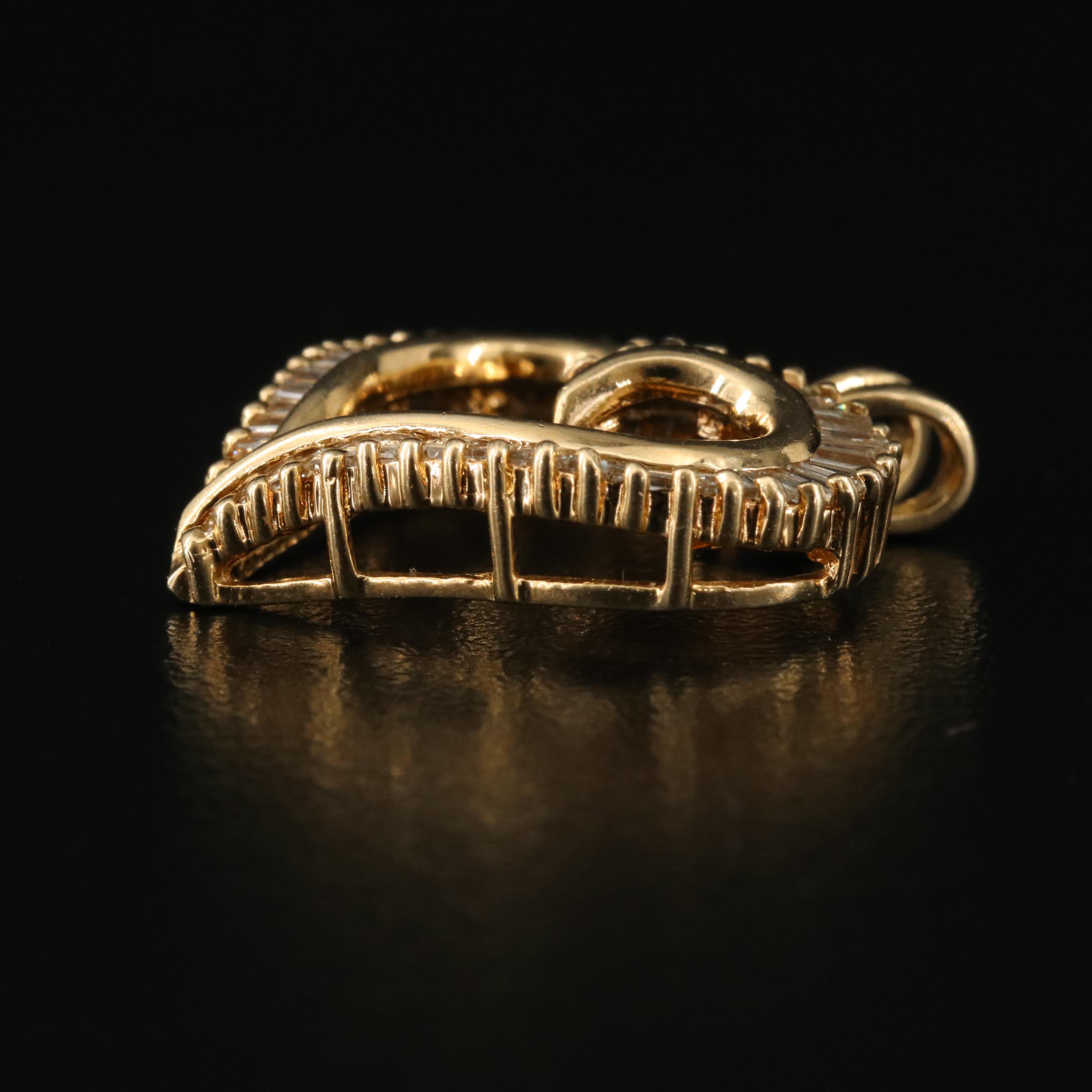 14K 1.02 CTW Diamond Heart Pendant