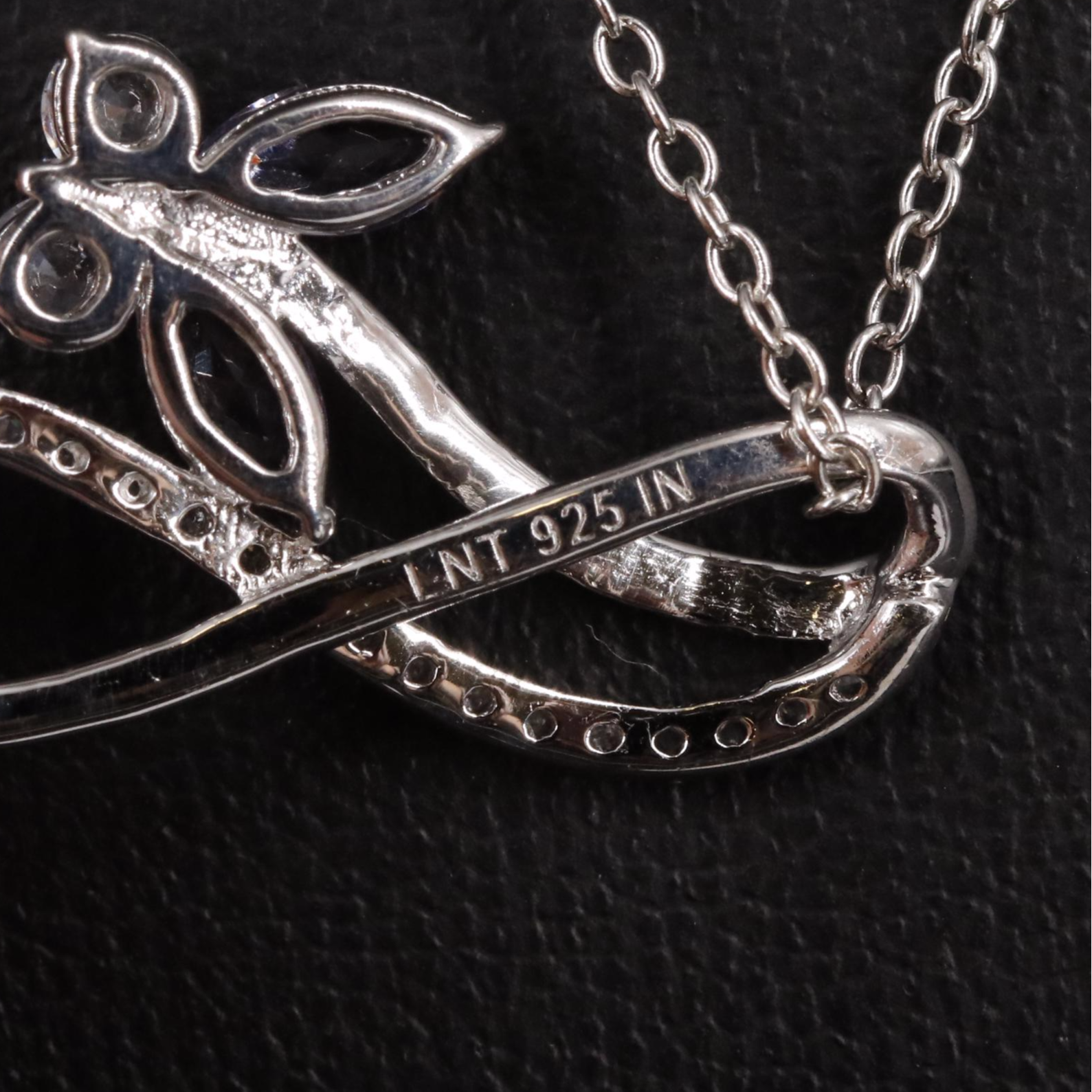 Sterling Amethyst and Cubic Zirconia Pendant Neckalce