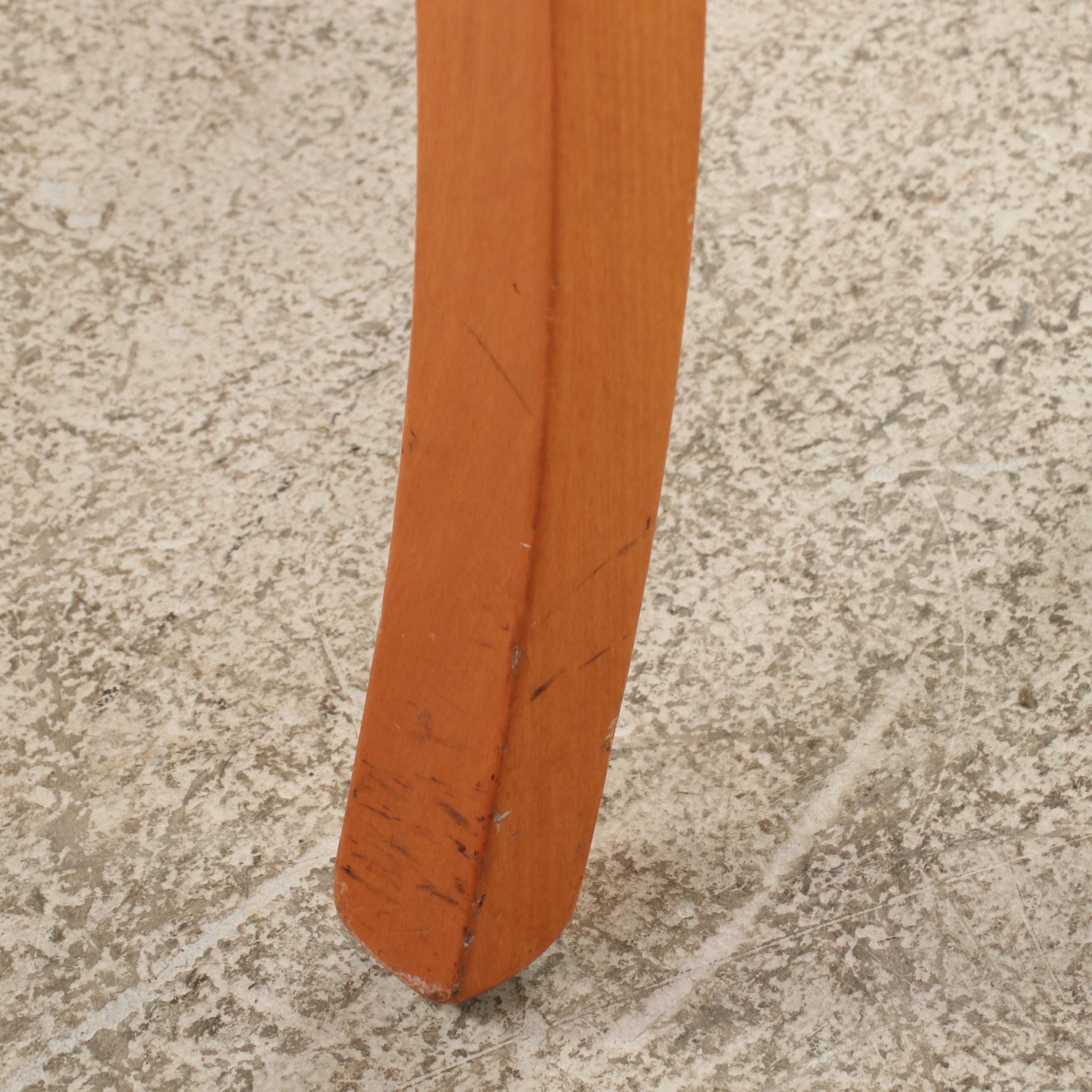 Four Tonon & Co. Beech X-Back Armchairs, Late 20th Century