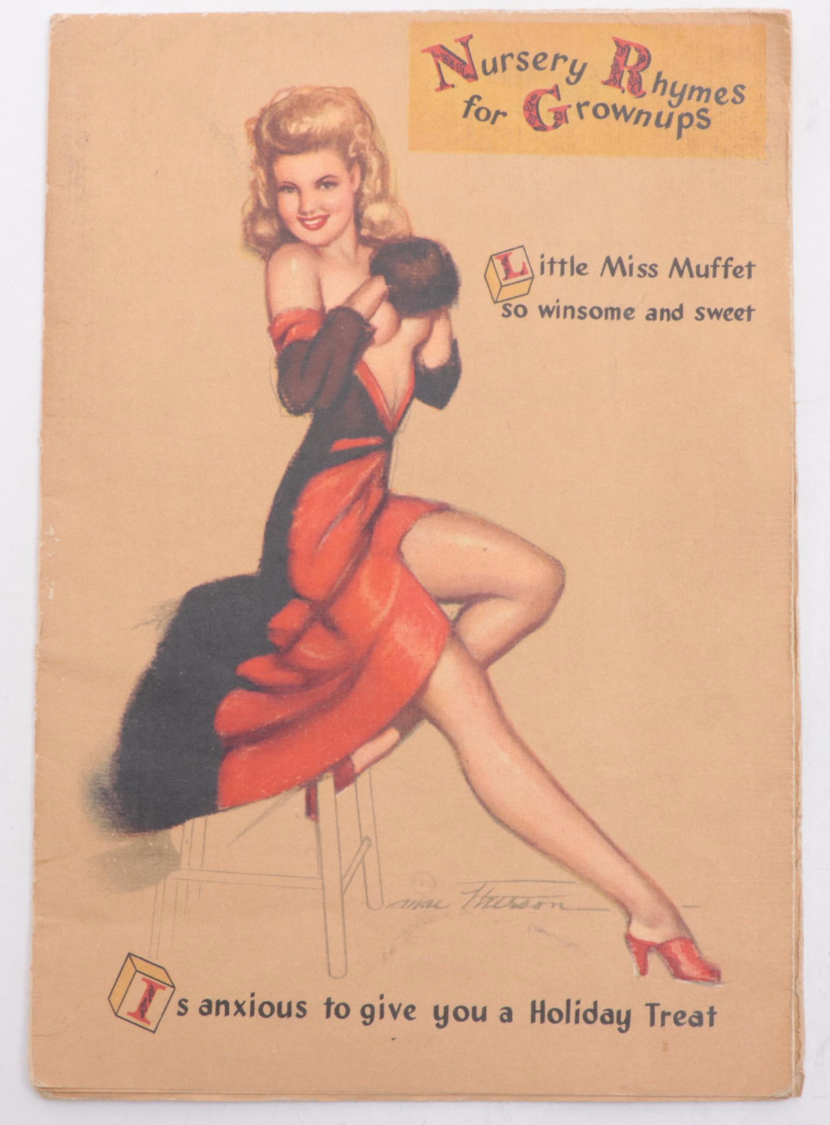 American Fluresit and Other Pin-Up Girl Advertisement Pages, Poster and Postcard