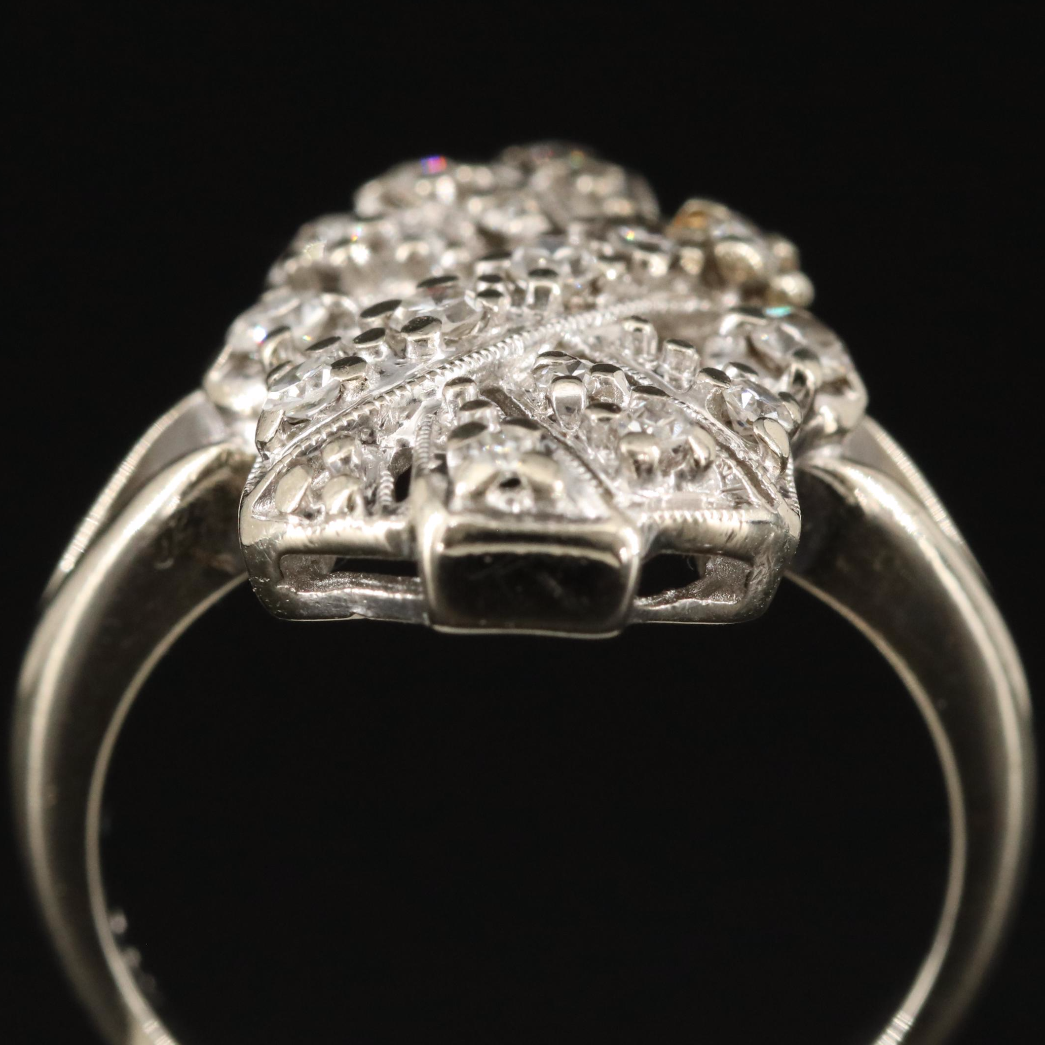 Vintage 14K 0.25 CTW Diamond Ring