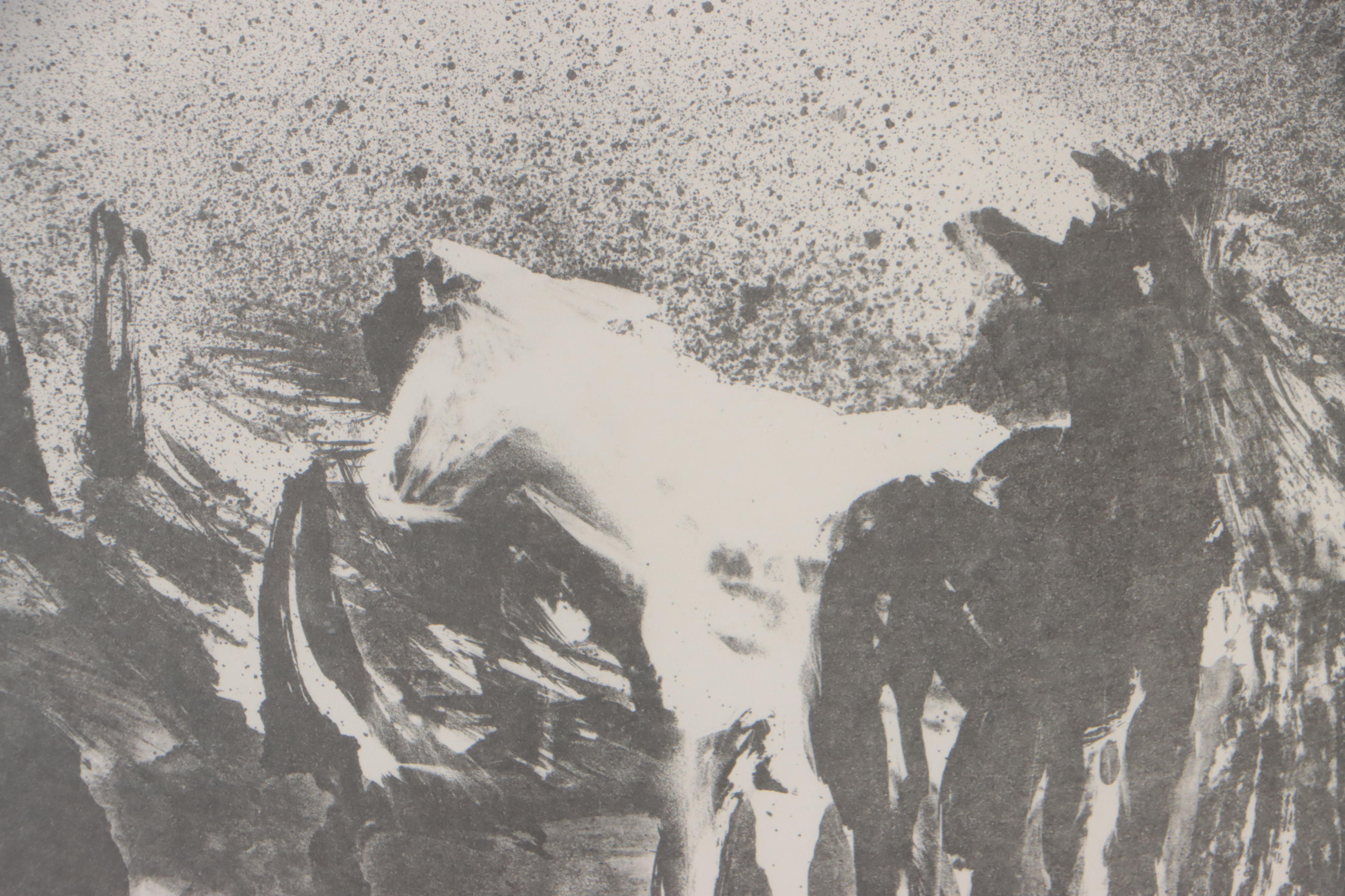 Christine Di Staola Lithograph "Horses... For Julie"