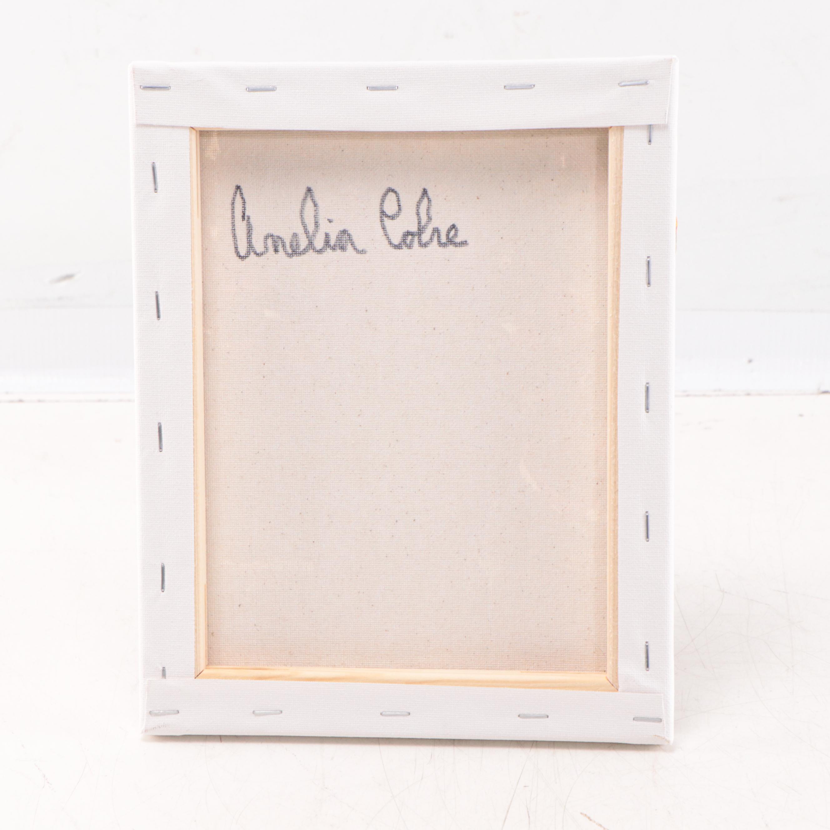 Amelia Colne Floral Still Life Acrylic Painting, 21st Century