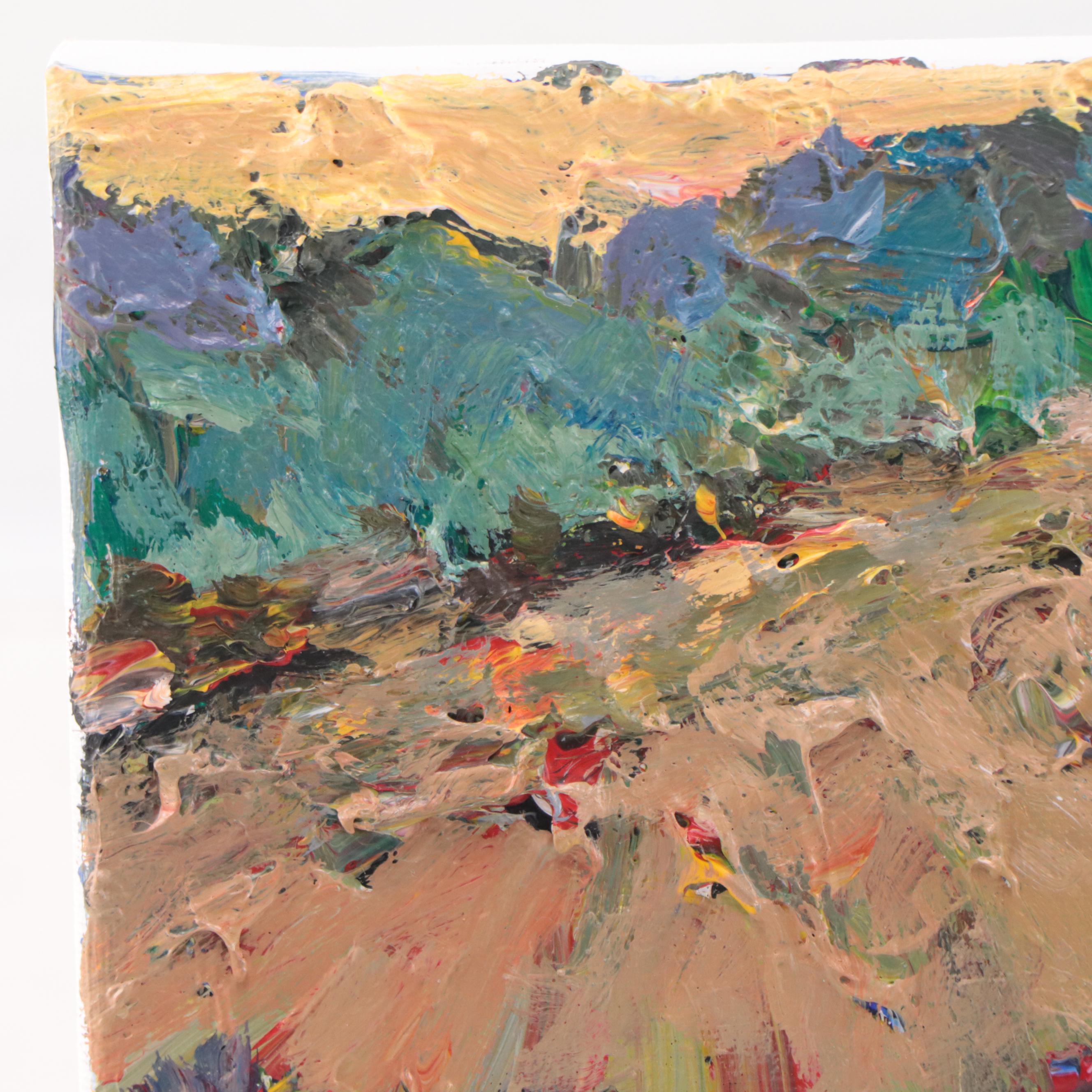 Leif Janek Landscape Acrylic Painting, 21st Century