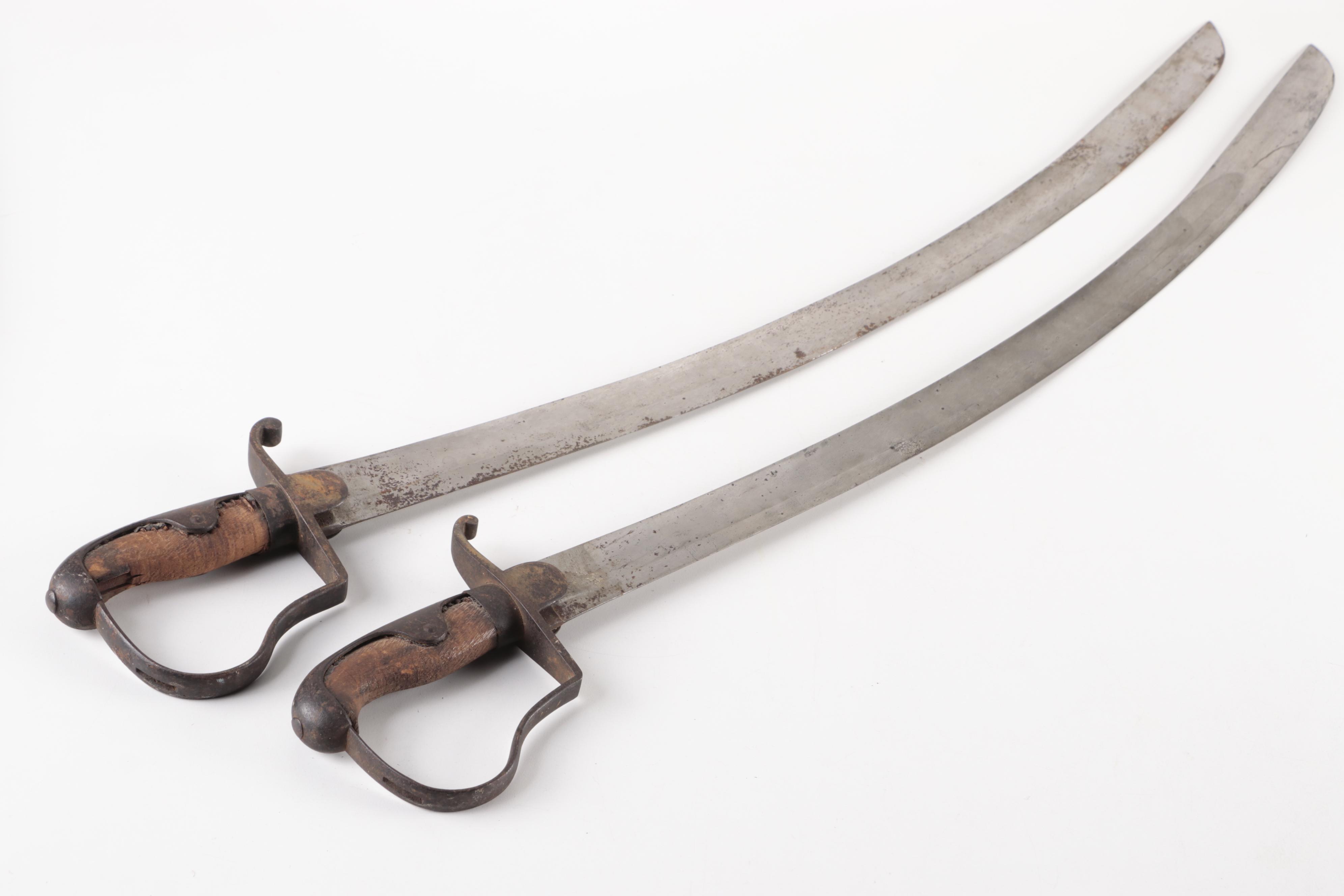 Prussian M1811 'Blücher' Cavalry Saber Pair With Scabbards