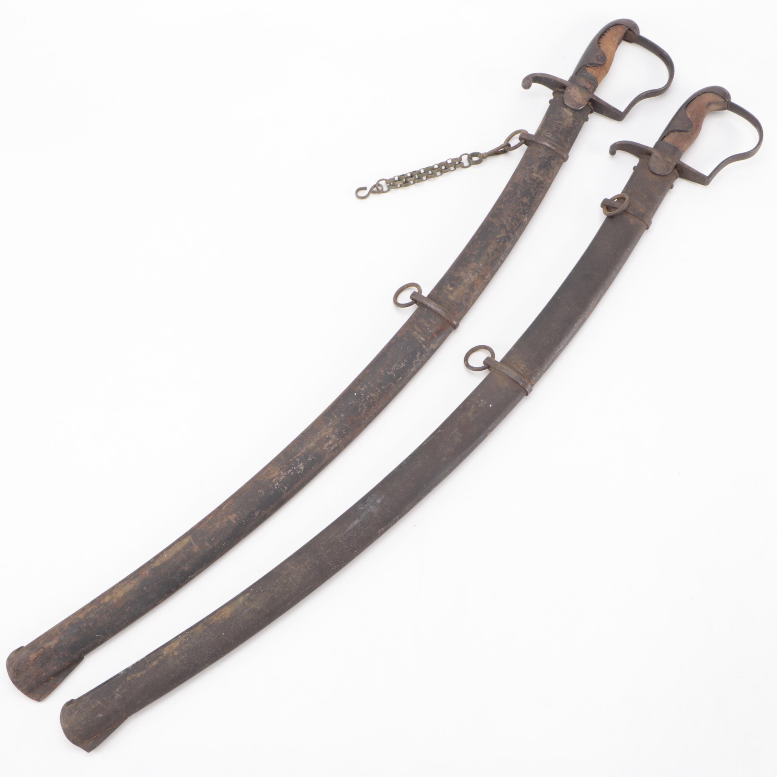 Prussian M1811 'Blücher' Cavalry Saber Pair With Scabbards