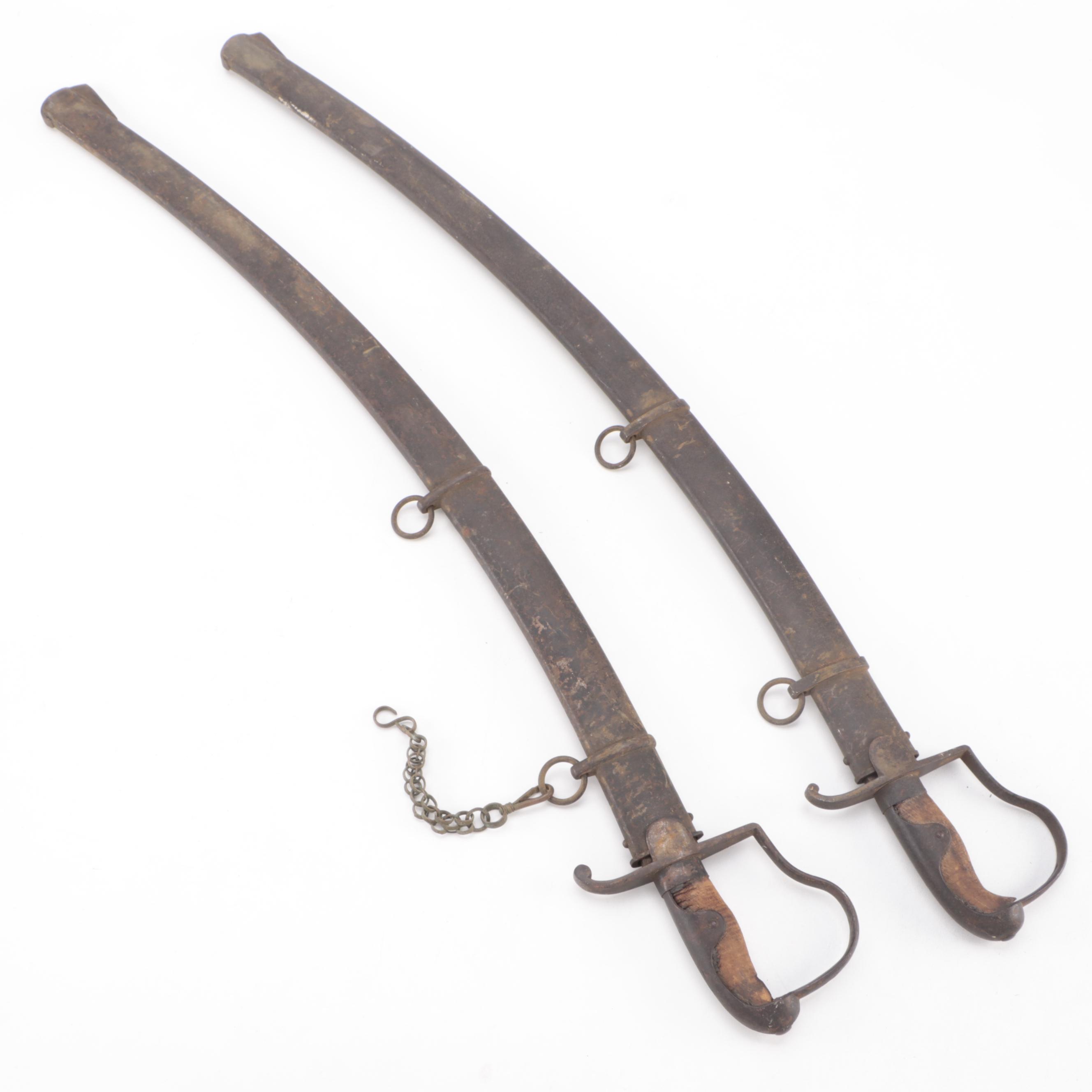 Prussian M1811 'Blücher' Cavalry Saber Pair With Scabbards
