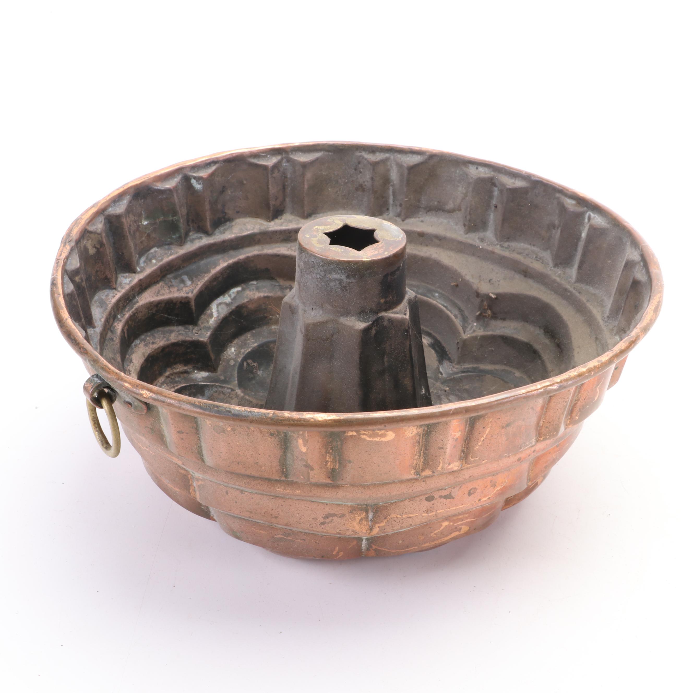 Waldow Double Boiler, Bazaar De La Cuisine Batter Bowls and Other Copper Mold