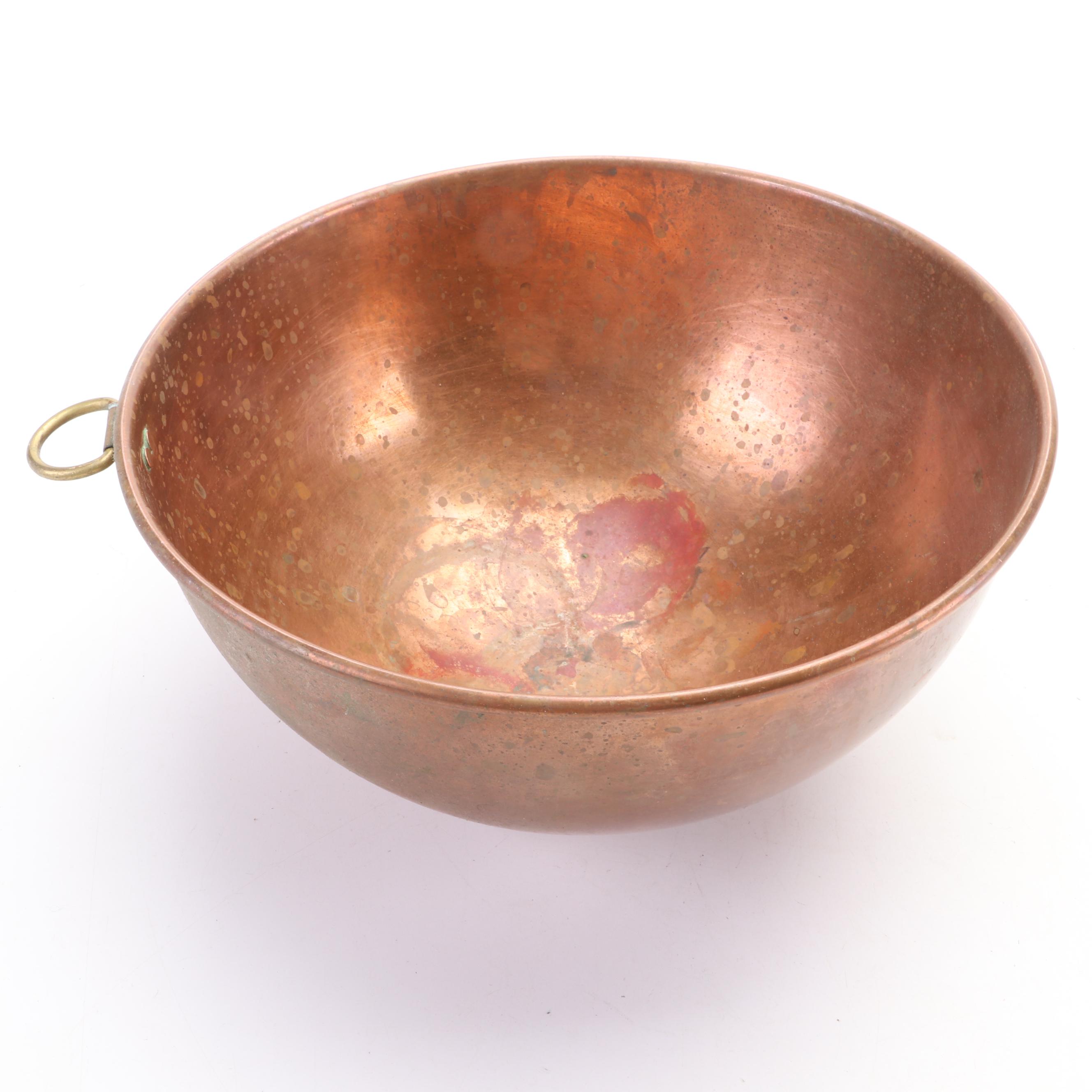 Waldow Double Boiler, Bazaar De La Cuisine Batter Bowls and Other Copper Mold