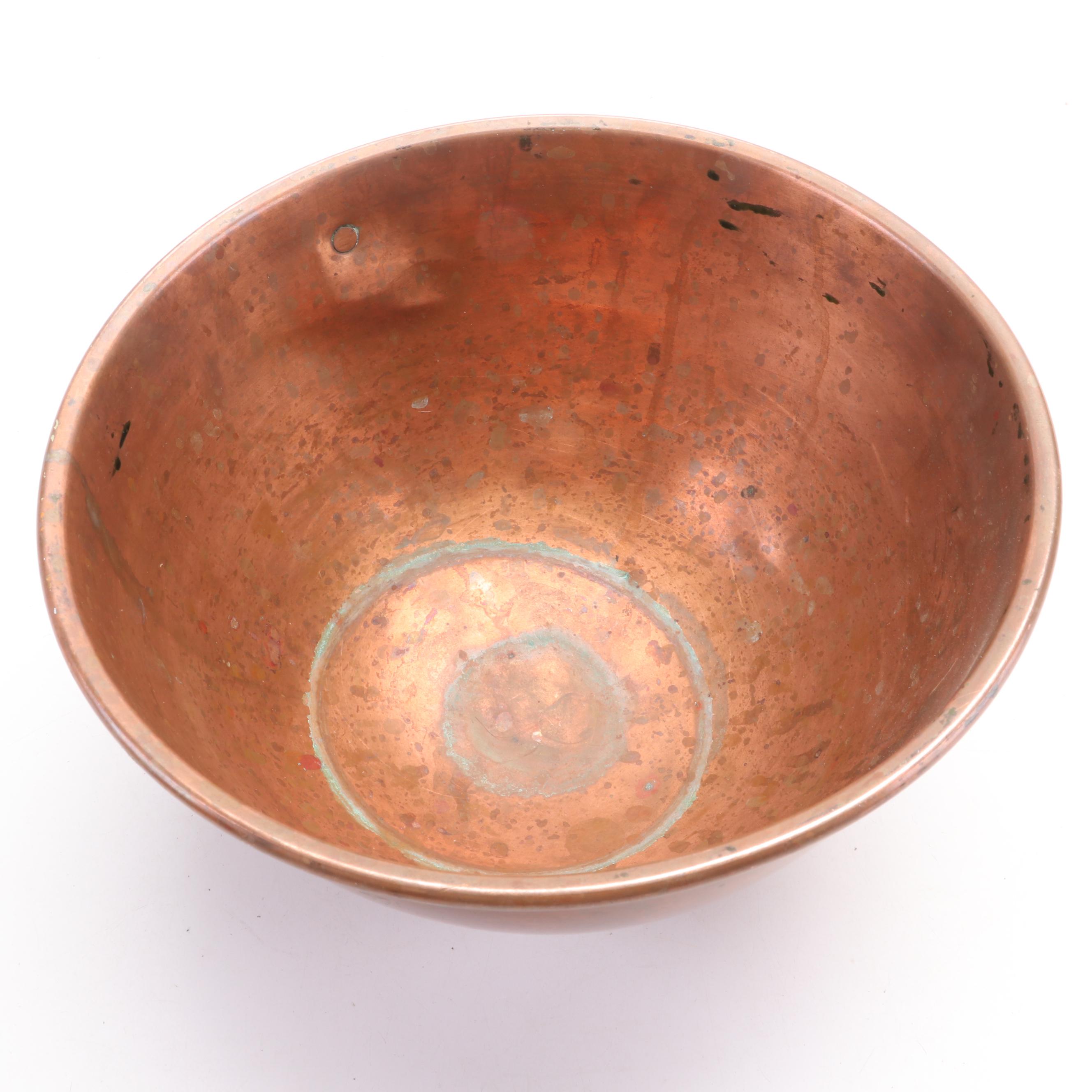 Waldow Double Boiler, Bazaar De La Cuisine Batter Bowls and Other Copper Mold