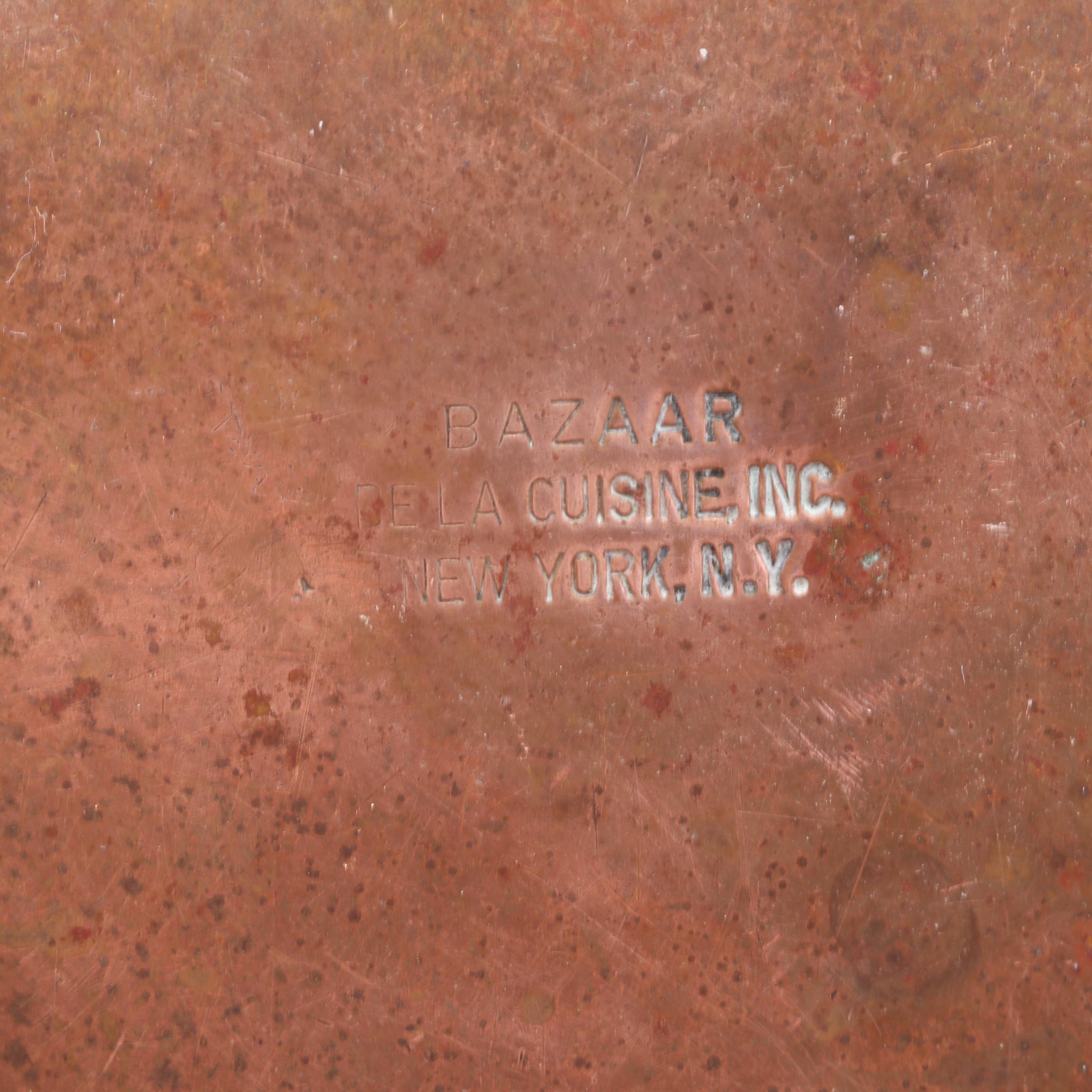 Waldow Double Boiler, Bazaar De La Cuisine Batter Bowls and Other Copper Mold