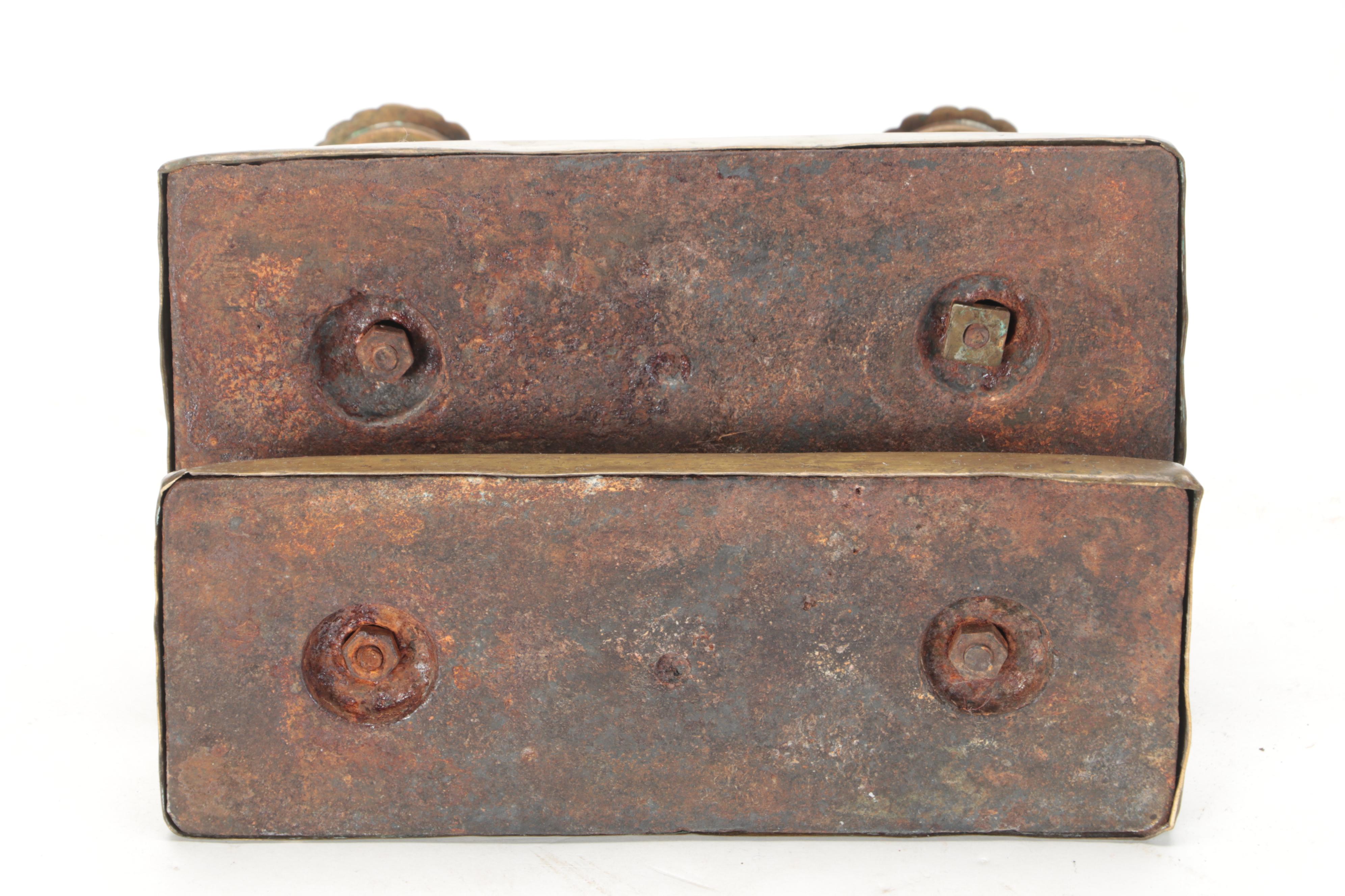 English Regency Style Brass Tool Rests and Other Fireplace Accessories