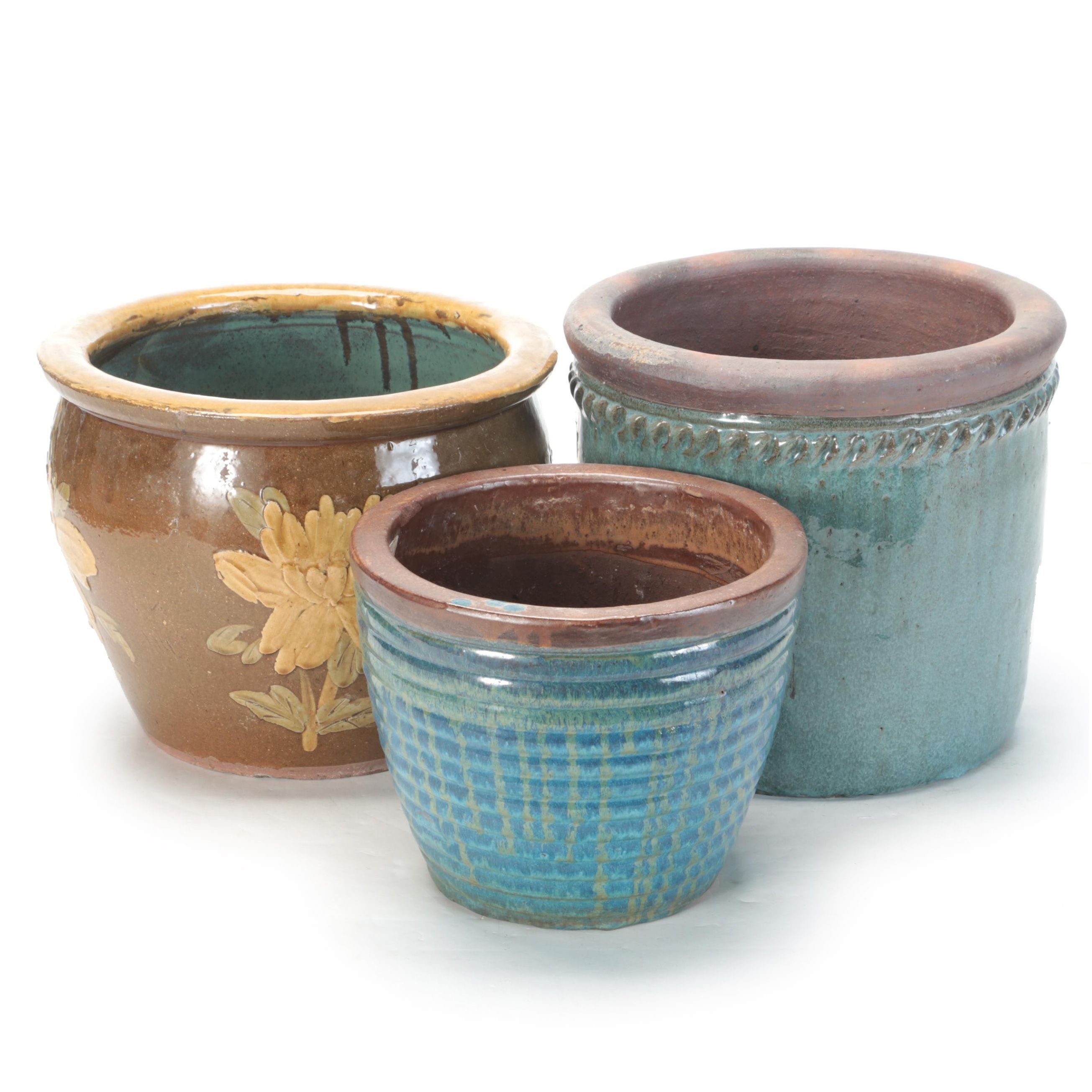 Chinese Shiwan Style and Other Earthenware Planters