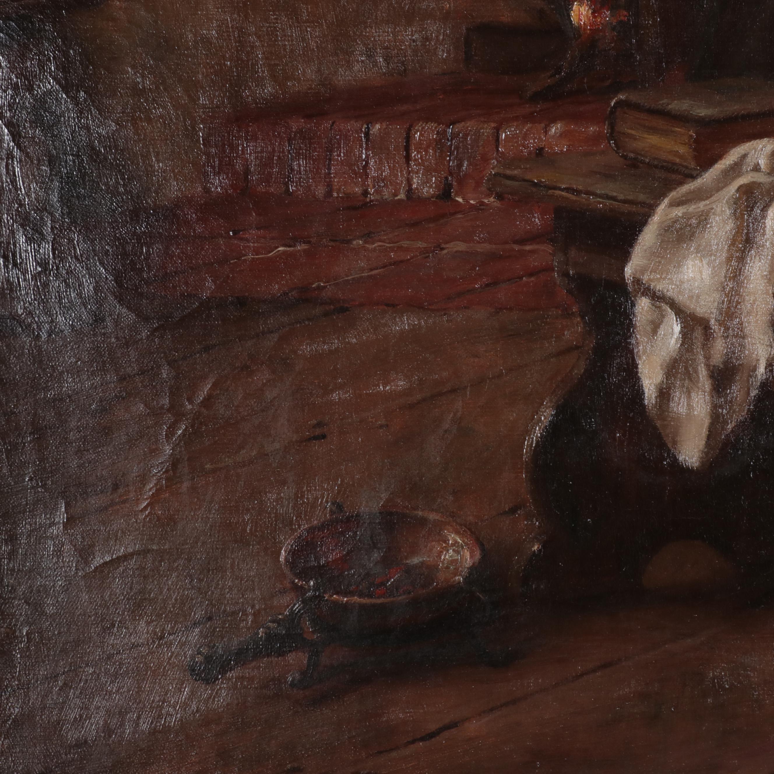 Fritz Wagner Oil Painting of Tavern Scene