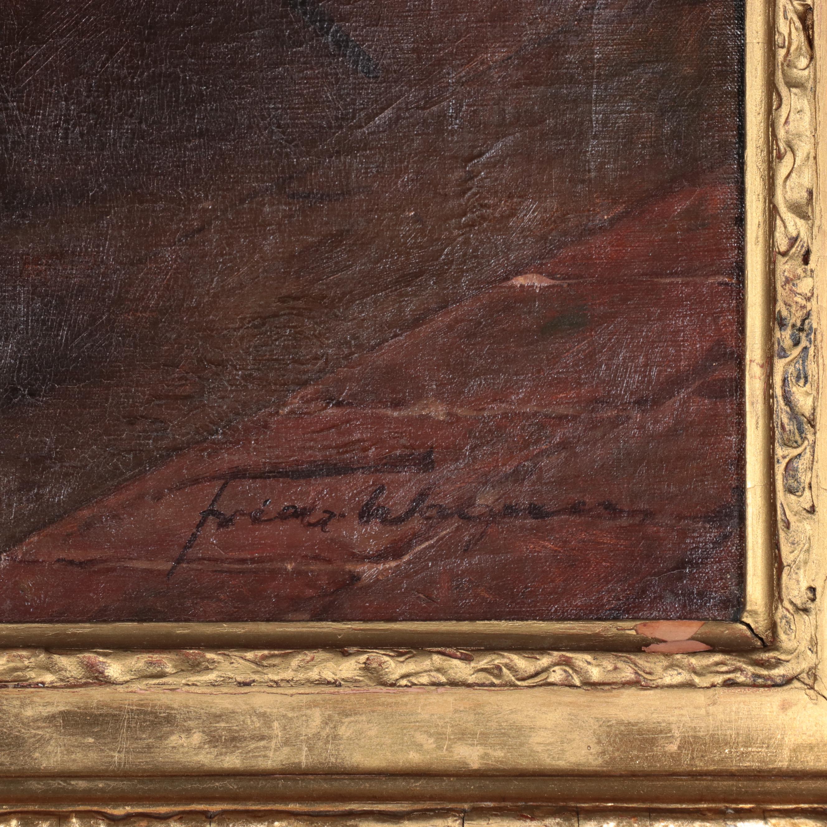 Fritz Wagner Oil Painting of Tavern Scene