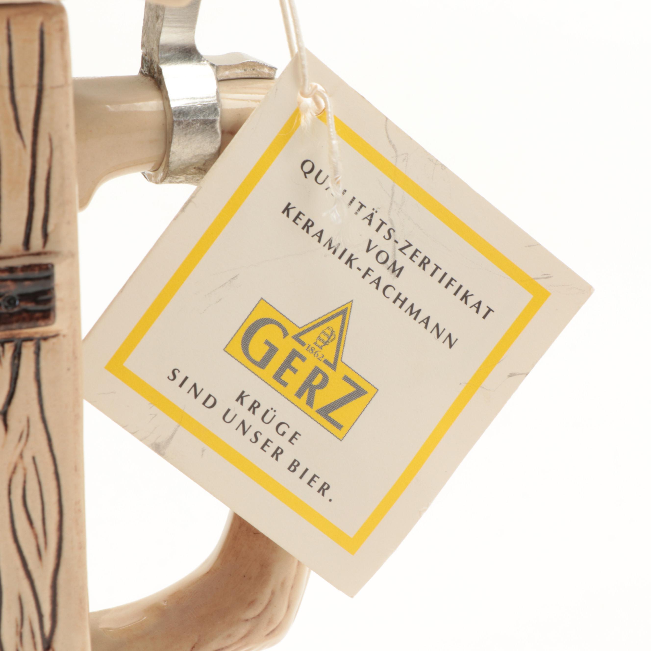 S.P. Gerz “Card Playing Peasants” and Outhouse Beer Steins