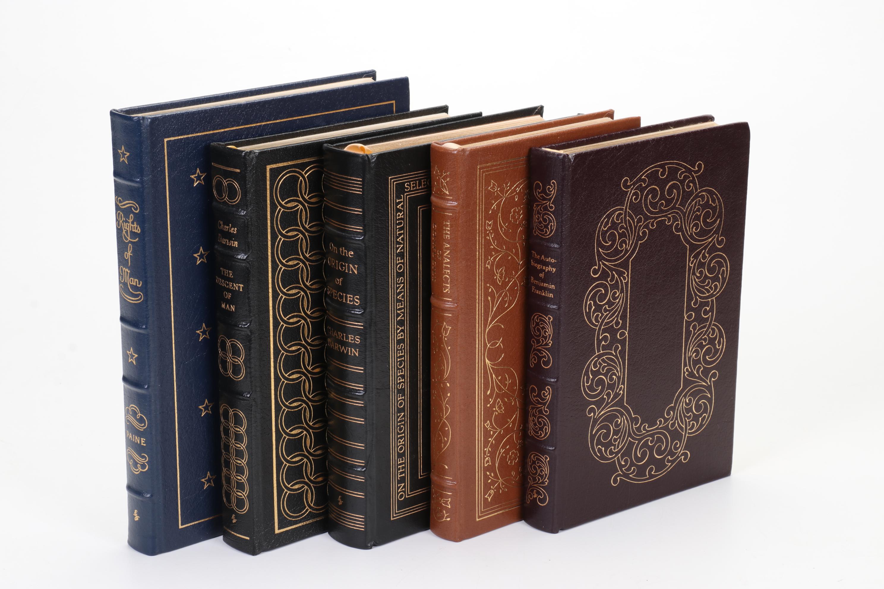 Easton Press Fiction and Nonfiction Books Including "On the Origin of Species"