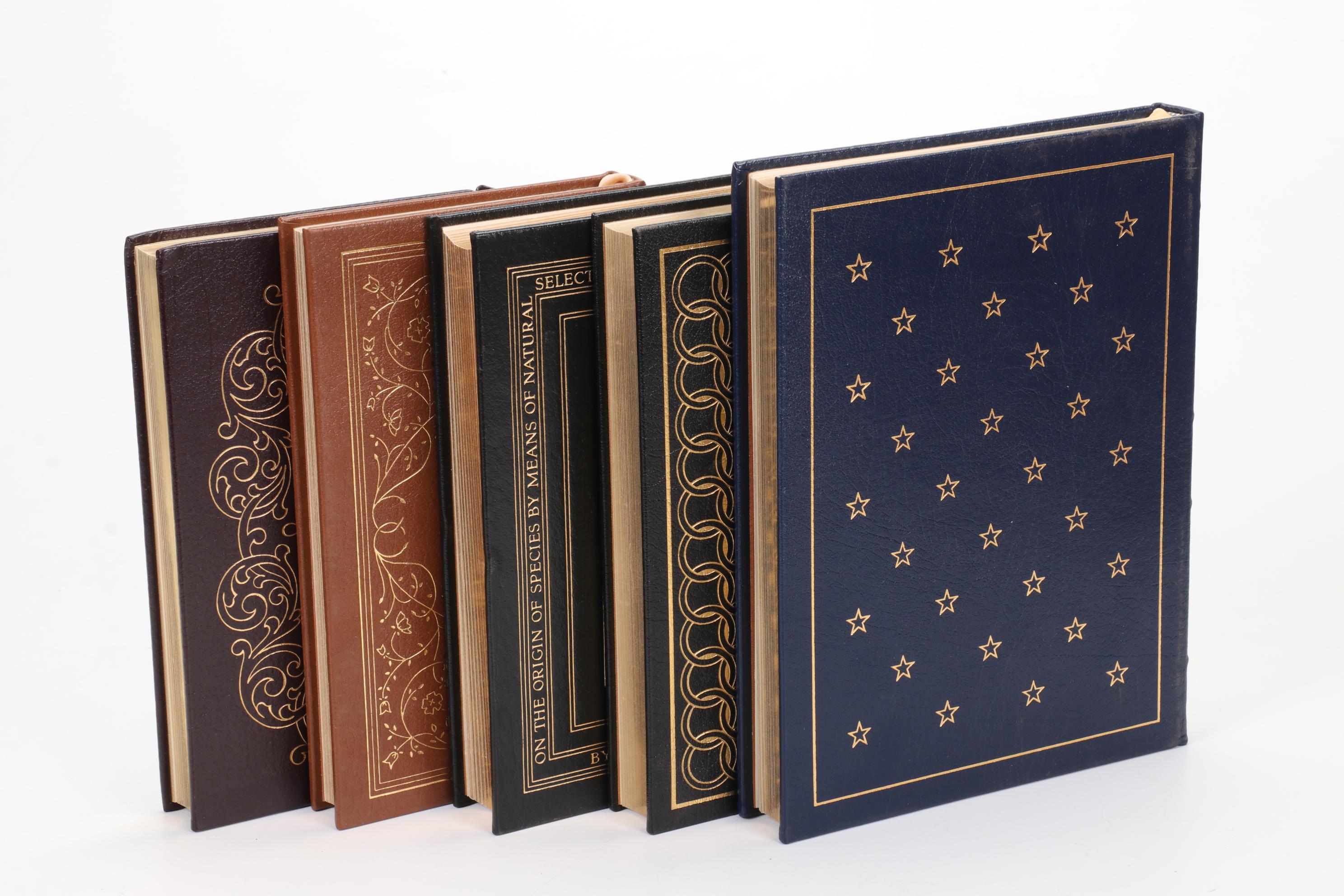 Easton Press Fiction and Nonfiction Books Including "On the Origin of Species"