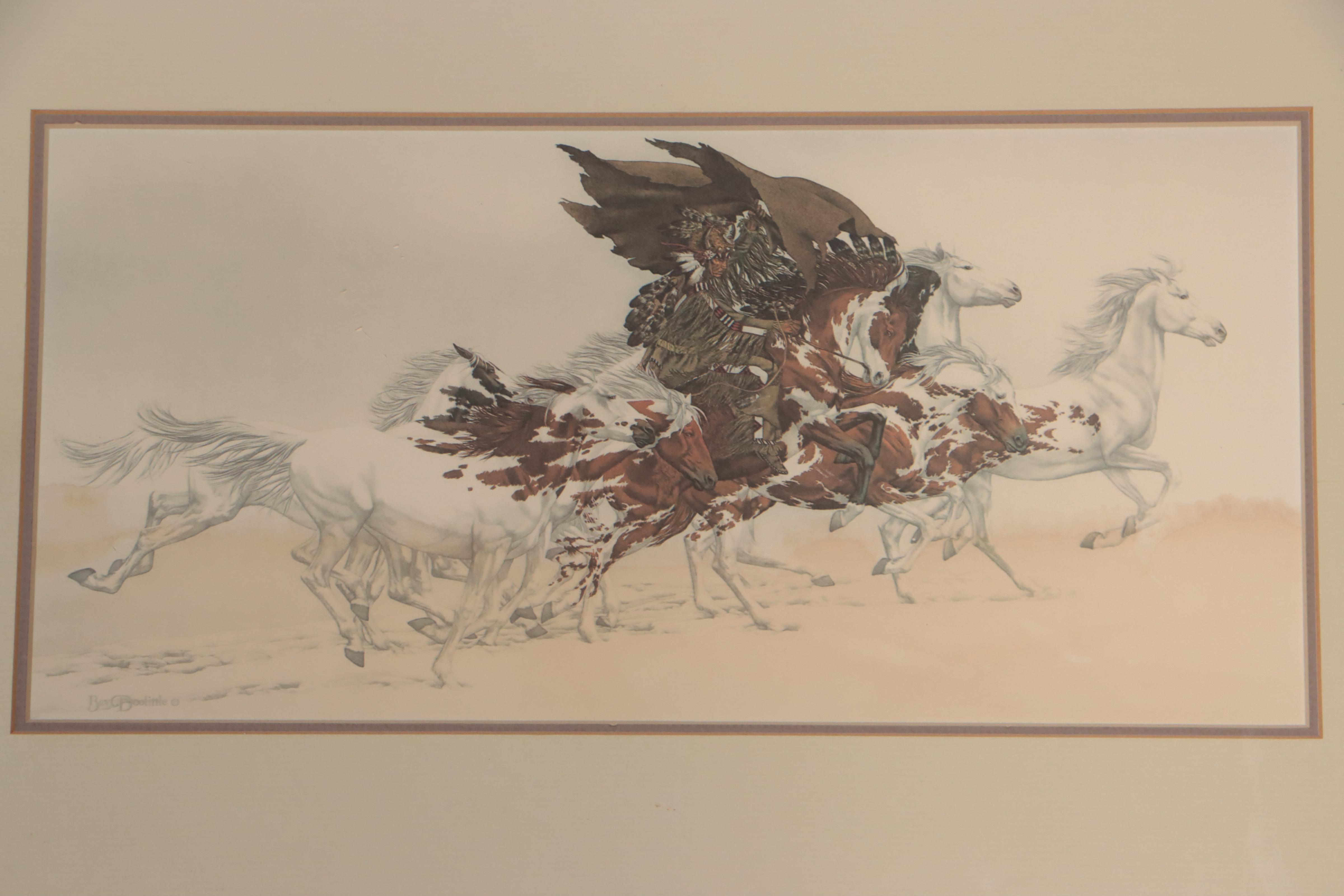 Offset Lithographs After Bev Doolittle on Native Americans on Horseback