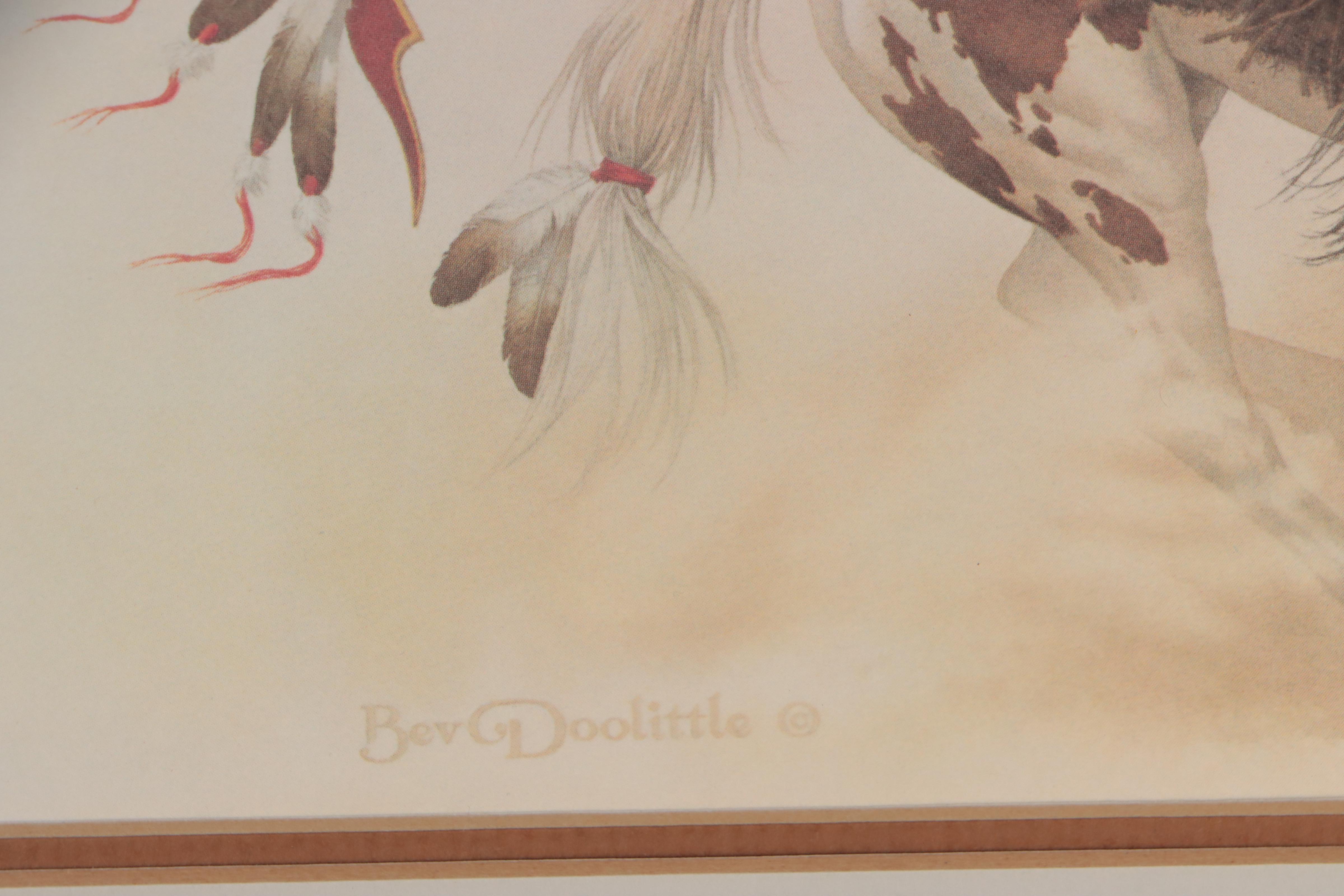 Offset Lithographs After Bev Doolittle on Native Americans on Horseback